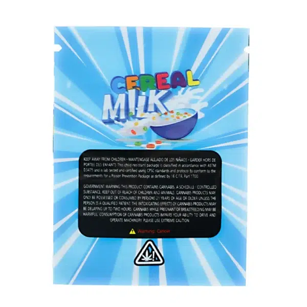 1 Gram Stock Mylar Bag – Premium Smell-Proof Flower Packaging - Cereal Milk (100 Count) WSMB-1G-066 - Image 2