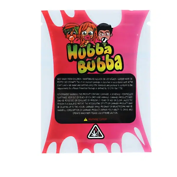 1 Gram Stock Mylar Bag – Premium Smell-Proof Flower Packaging - Hubba Bubba (100 Count) WSMB-1G-072 - Image 2