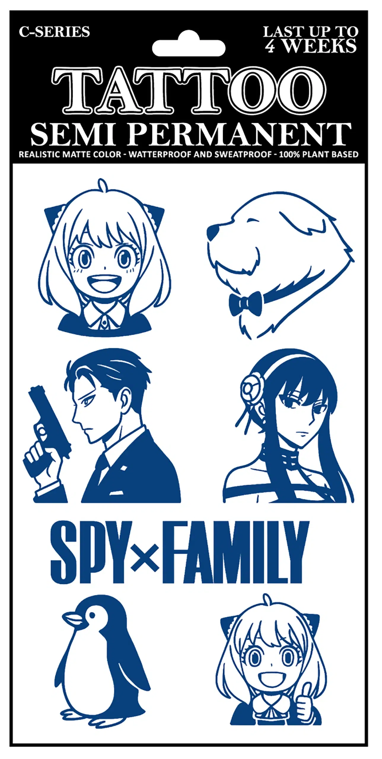 C-002 Semi Permanent Tattoo 4.25″x7″