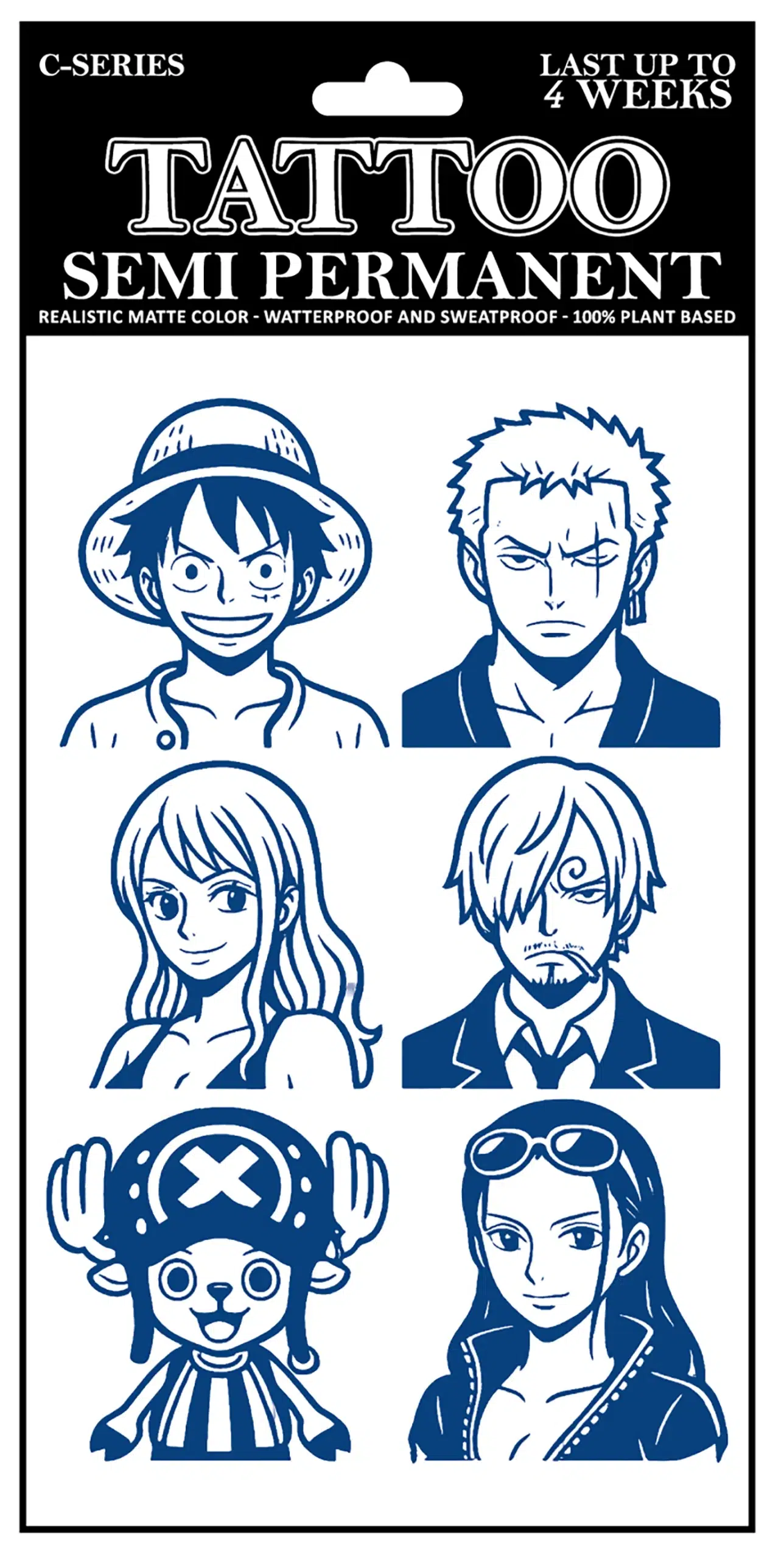 C-004 Semi Permanent Tattoo 4.25″x7″