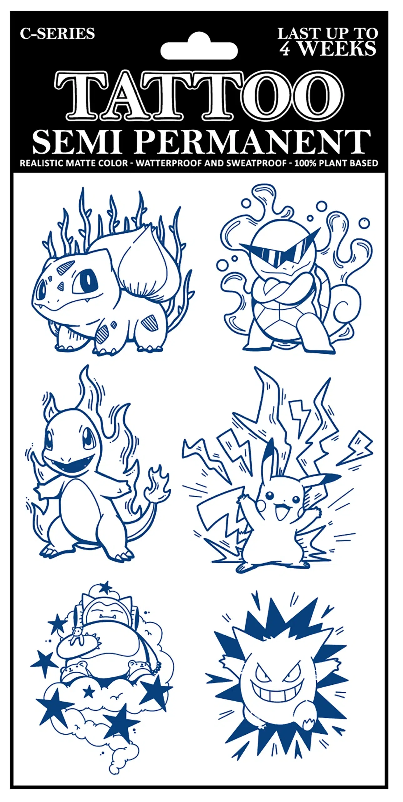 C-010 Semi Permanent Tattoo 4.25″x7″