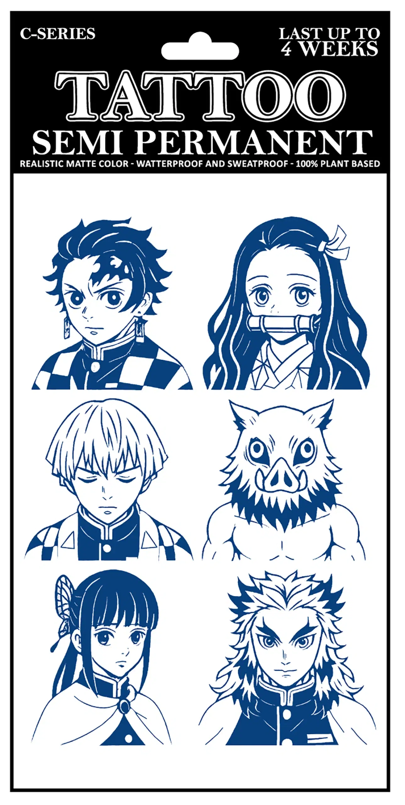 C-020 Semi Permanent Tattoo 4.25″x7″