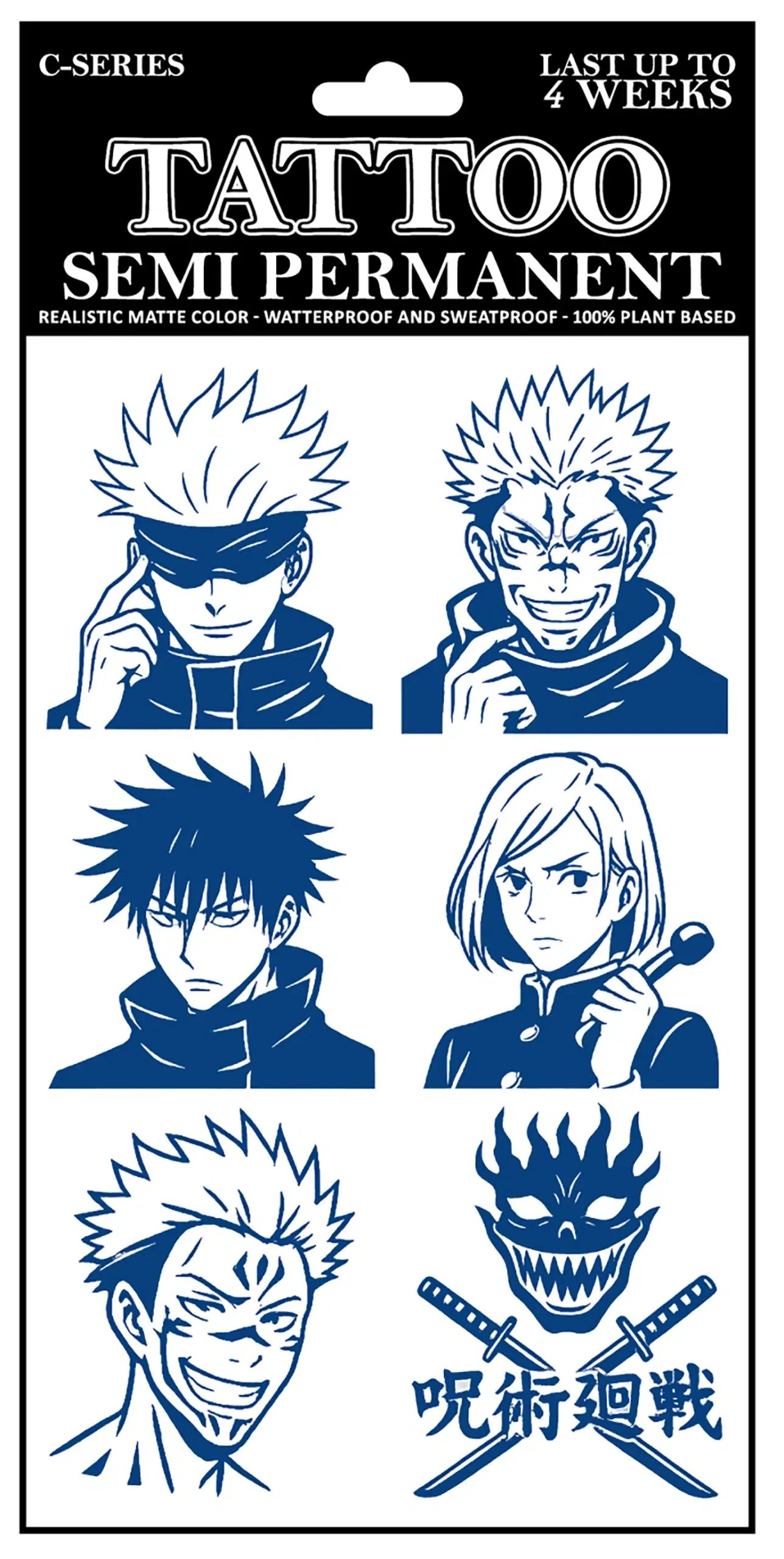 C-024 Semi Permanent Tattoo 4.25″x7″