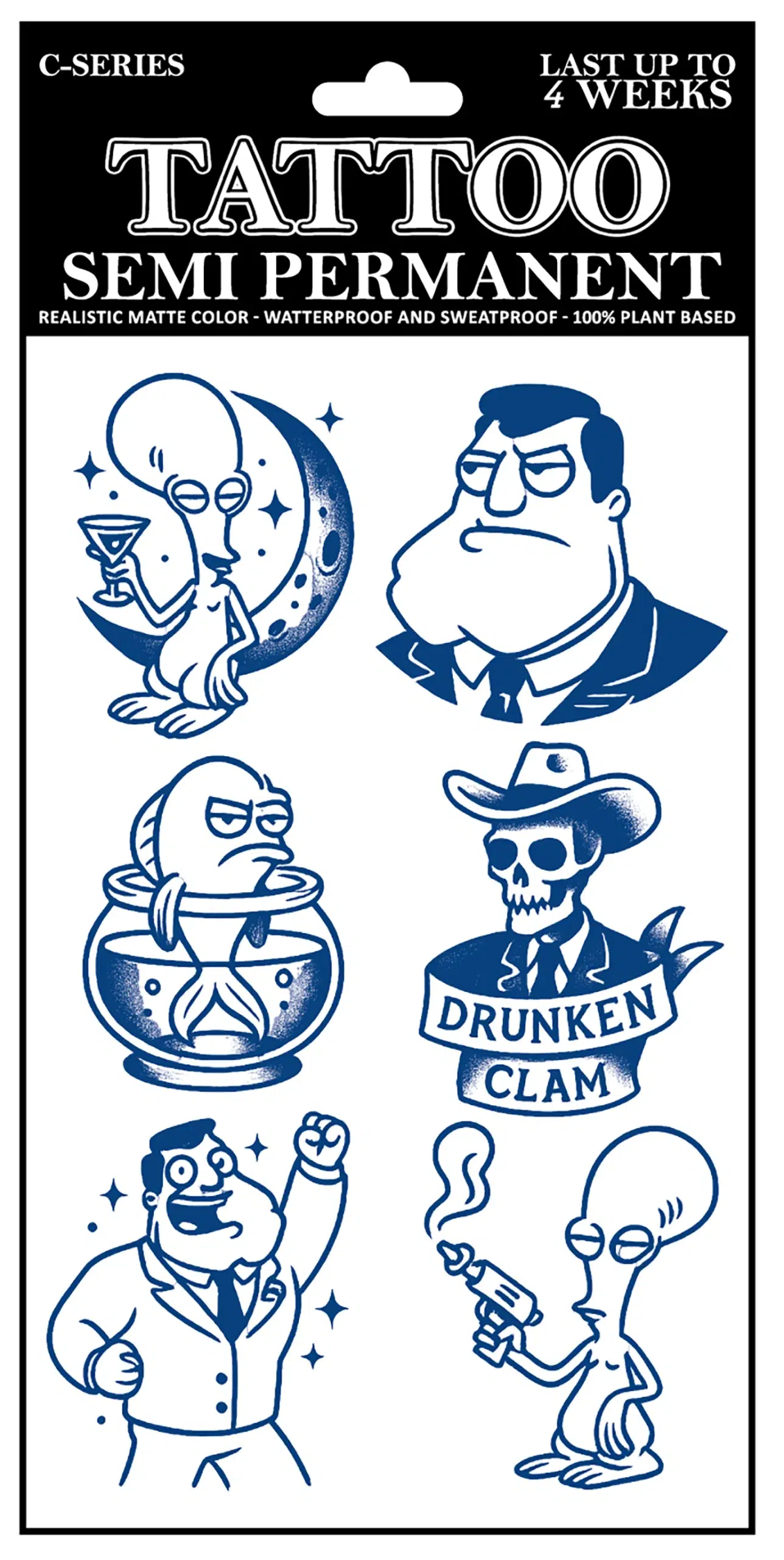 C-035 Semi Permanent Tattoo 4.25″x7″