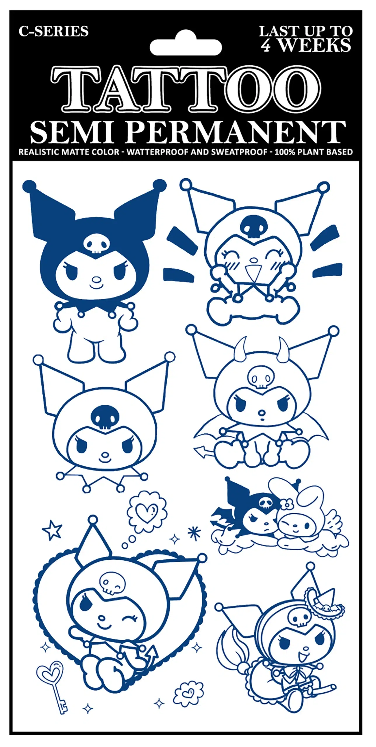 C-043 Semi Permanent Tattoo 4.25″x7″