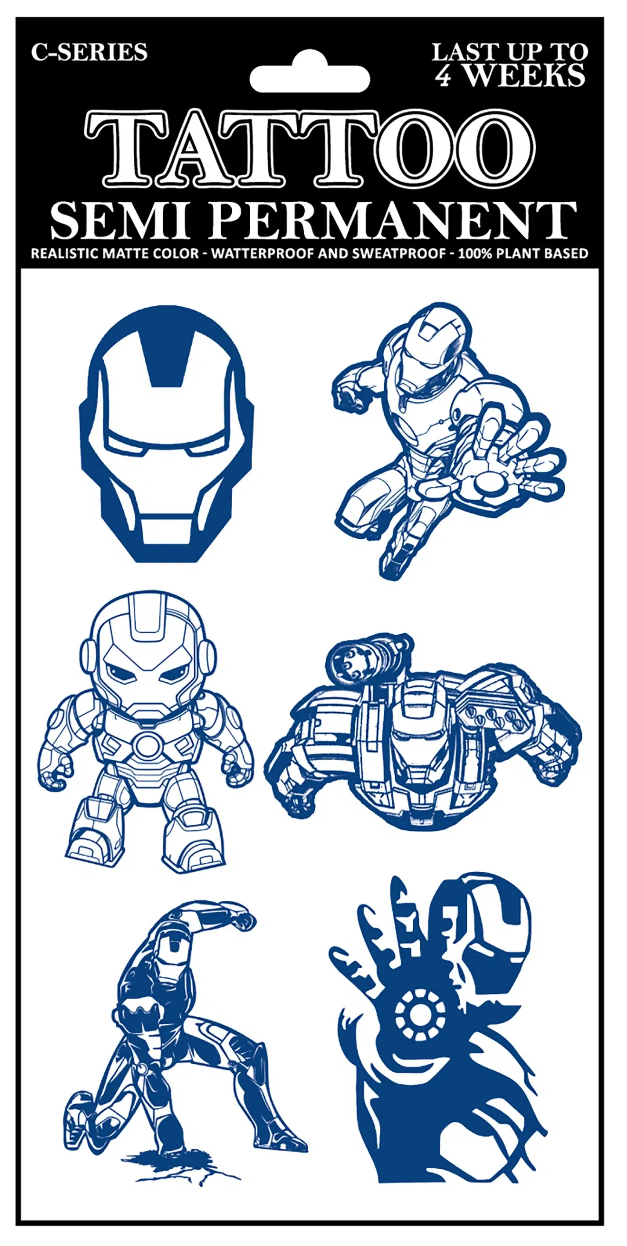 C-045 Semi Permanent Tattoo 4.25″x7″