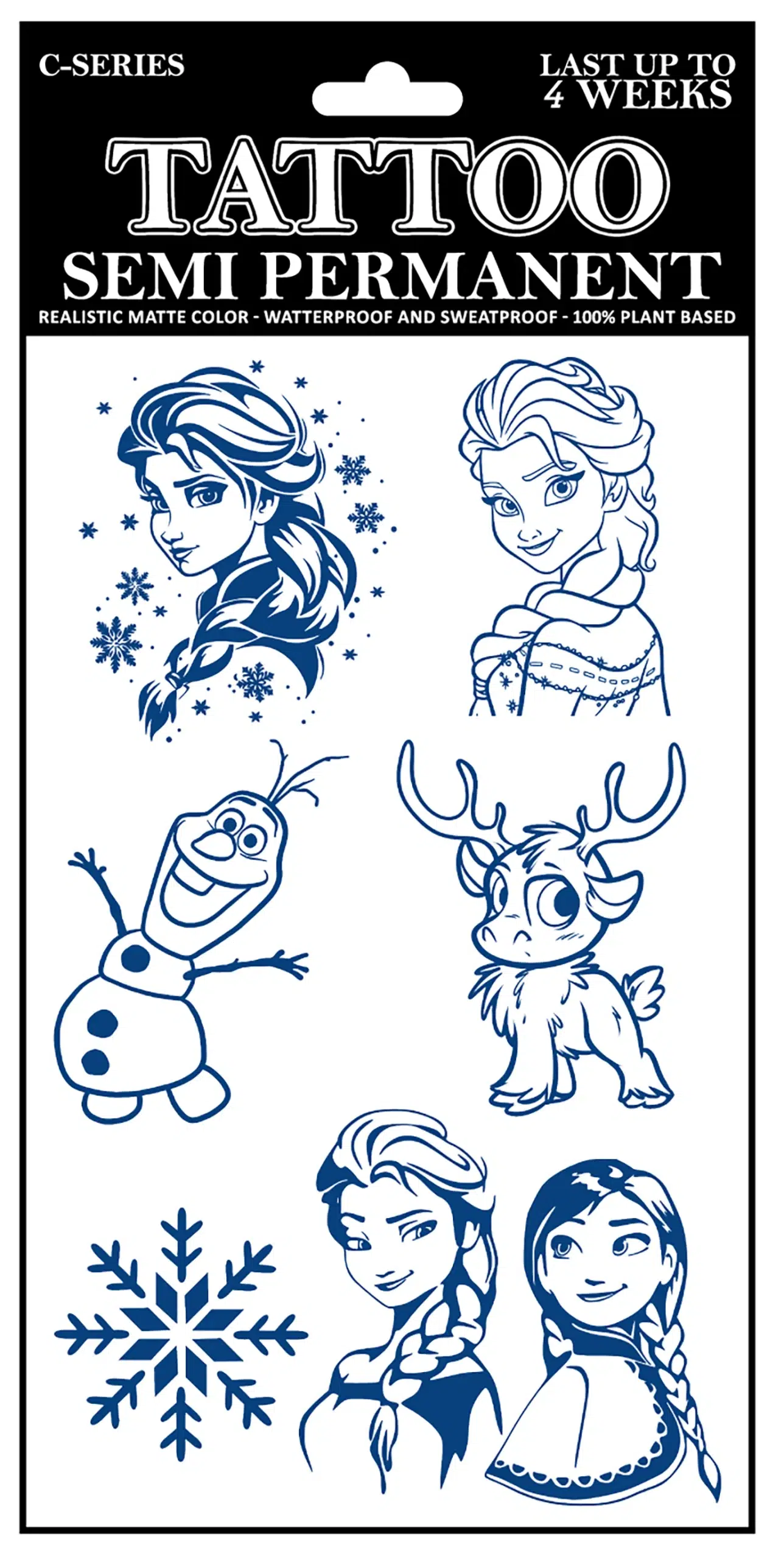 C-052 Semi Permanent Tattoo 4.25″x7″