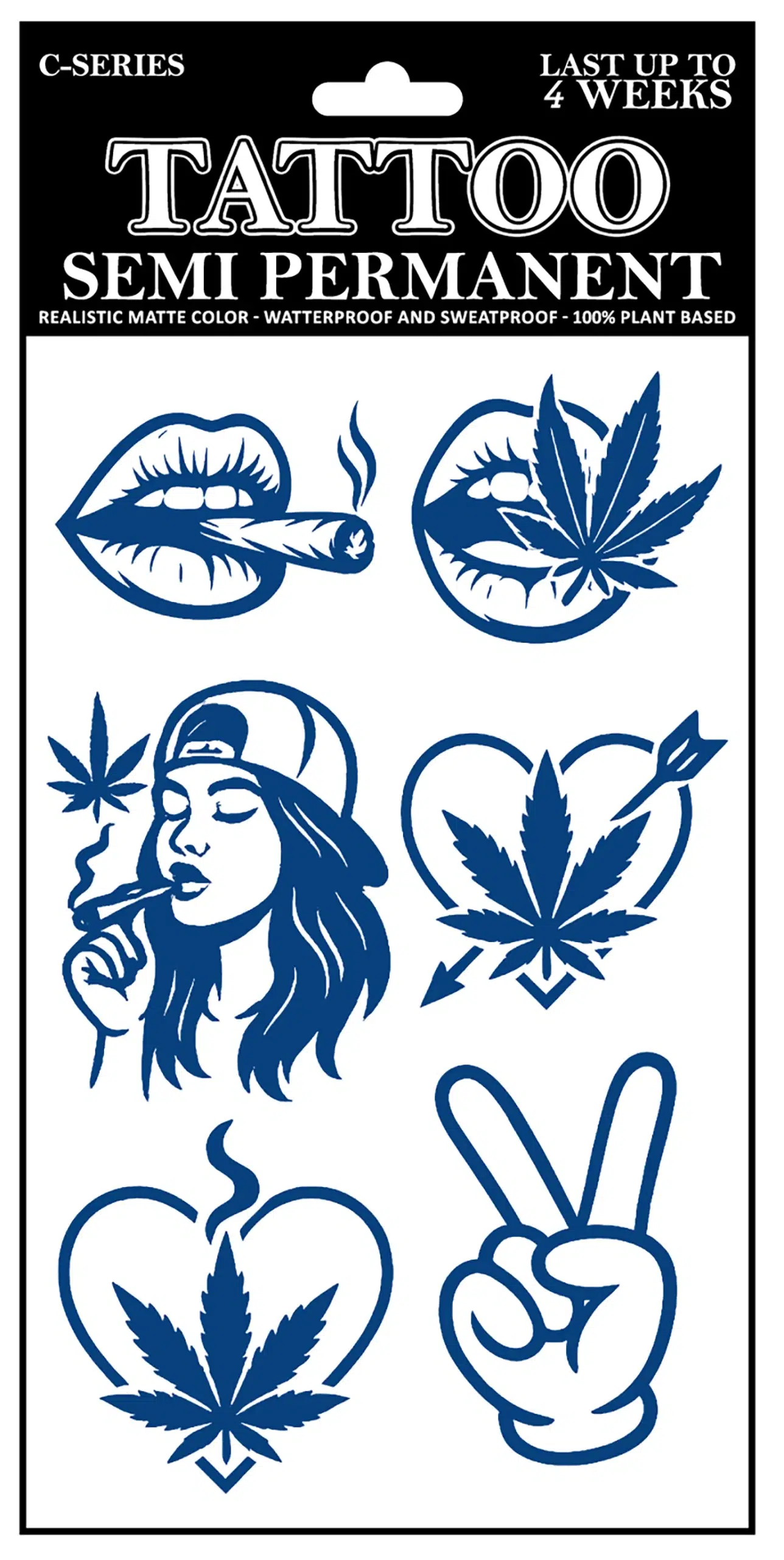 C-059 Semi Permanent Tattoo 4.25″x7″