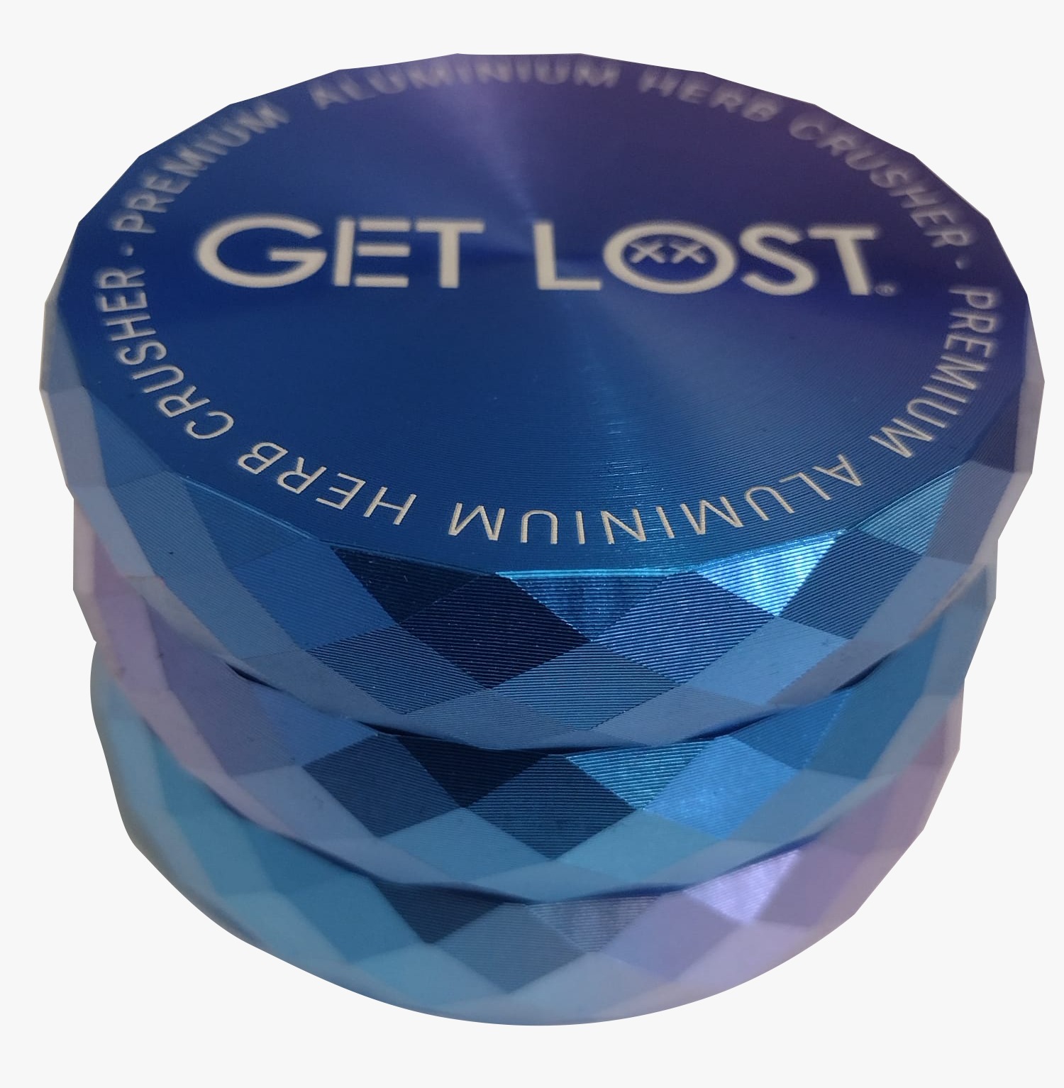 Get Lost Premium Aluminum Grinder Galaxy Diamond Crusher (Blue) DC-GPG-BP-002