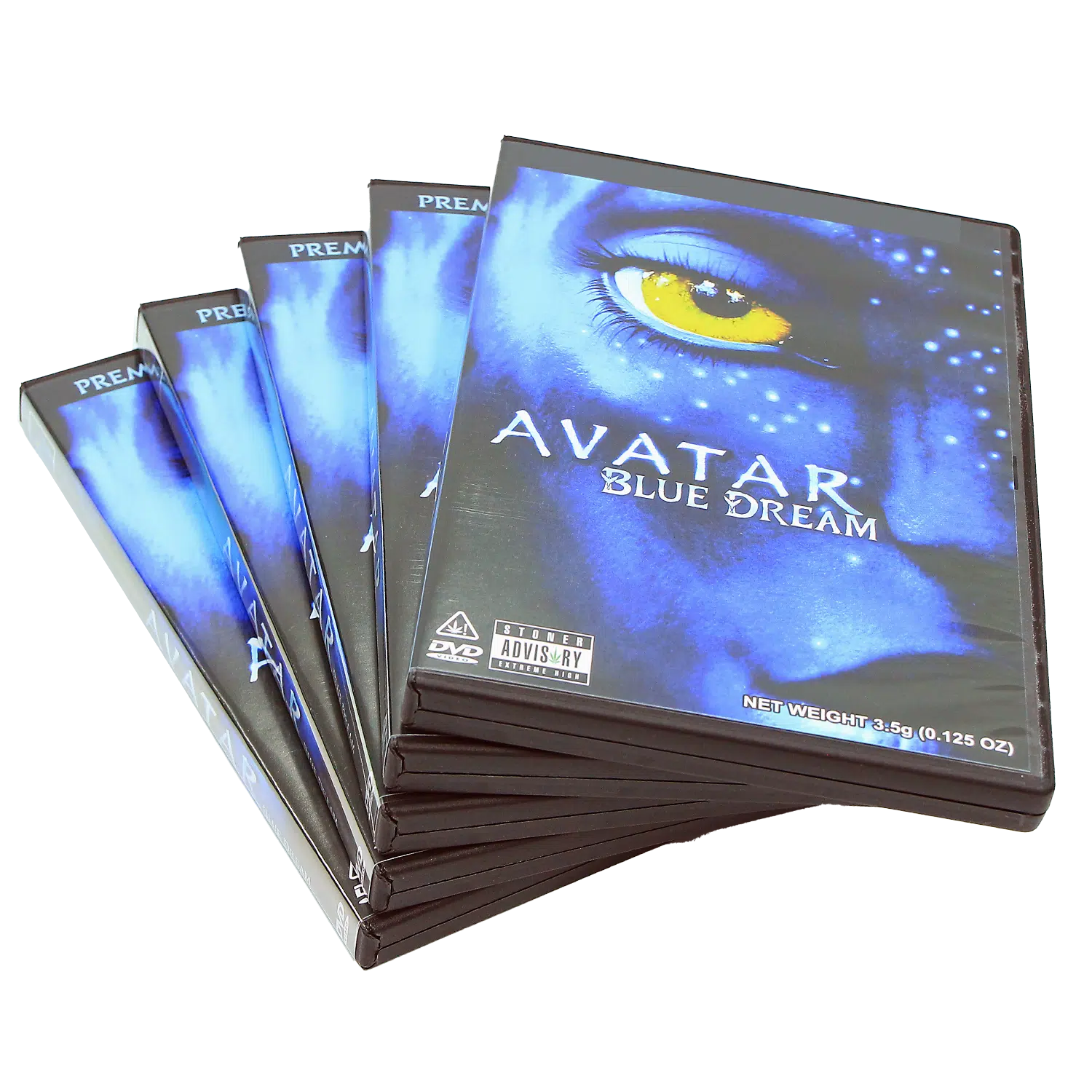 (5-Pack) 3.5 Gram Mylar Bag – Premium Mylar Bag + DVD Case Set DVD-MB-003