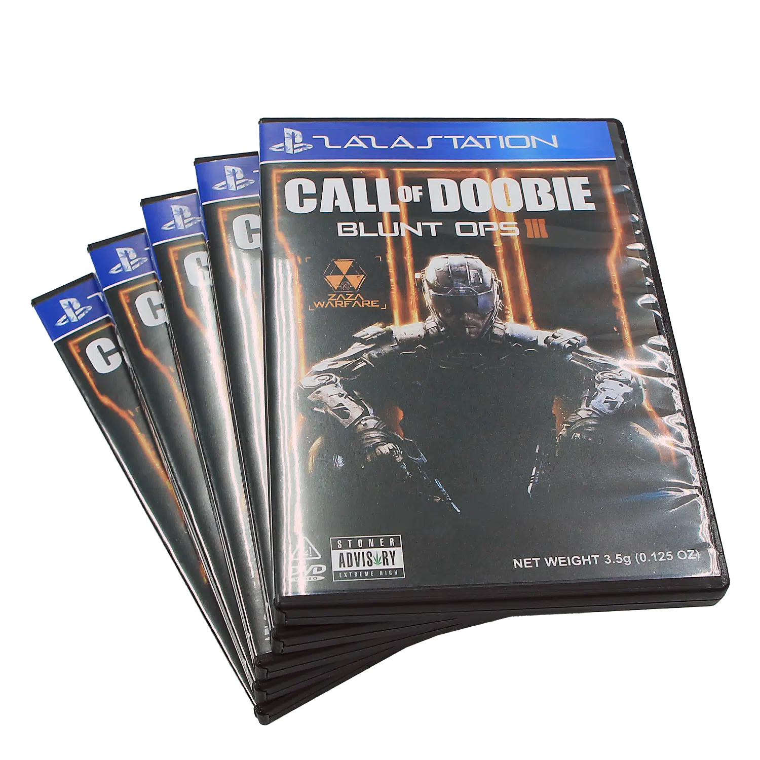 (5-Pack) 3.5 Gram Mylar Bag – Premium Mylar Bag + DVD Case Set – DVD-MB-008