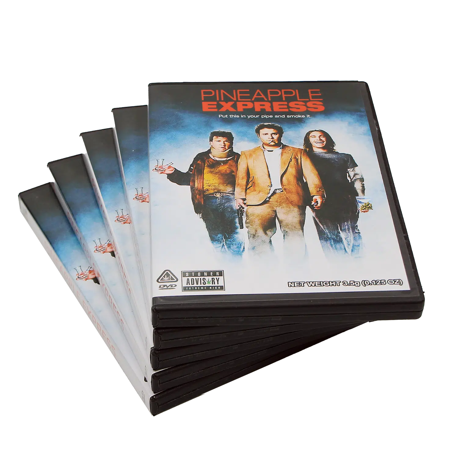 (5-Pack) 3.5 Gram Mylar Bag – Premium Mylar Bag + DVD Case Set – DVD-MB-029