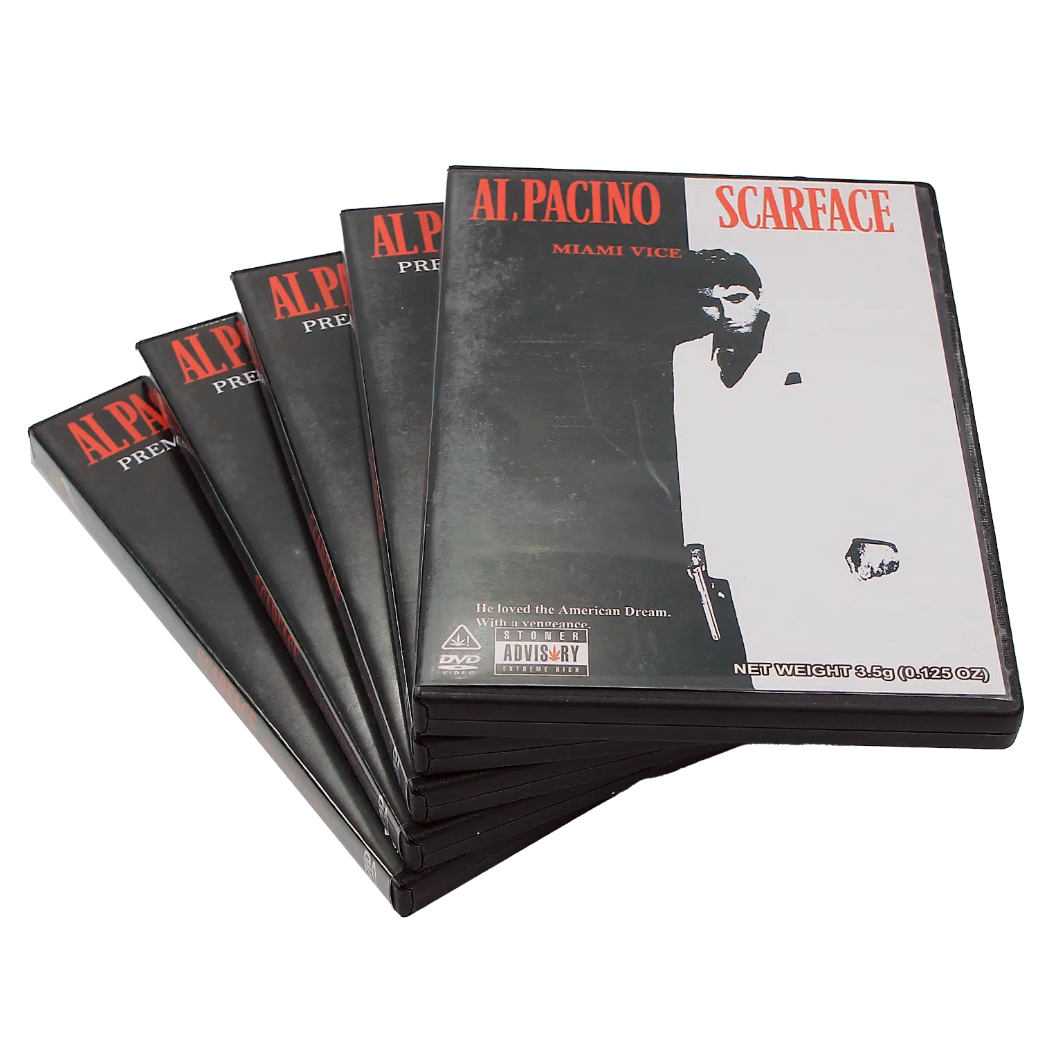 (5-Pack) 3.5 Gram Mylar Bag – Premium Mylar Bag + DVD Case Set – DVD-MB-033