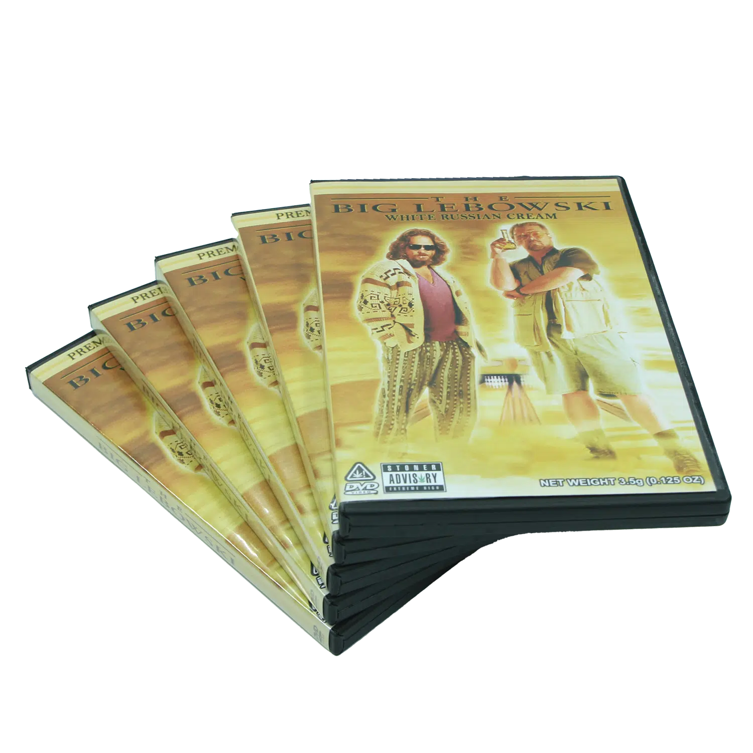 (5-Pack) 3.5 Gram Mylar Bag – Premium Mylar Bag + DVD Case Set – DVD-MB-041