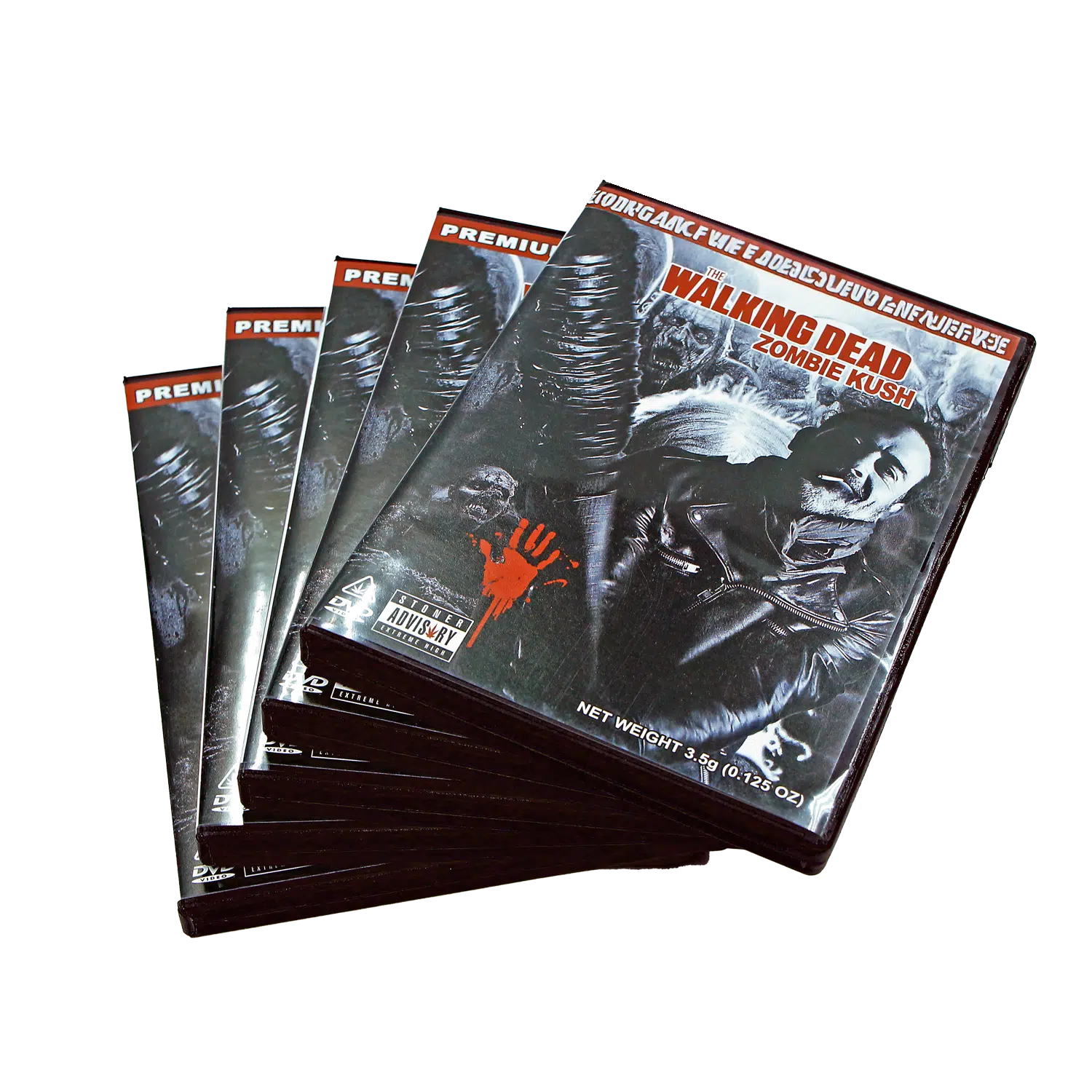 (5-Pack) 3.5 Gram Mylar Bag – Premium Mylar Bag + DVD Case Set – DVD-MB-047