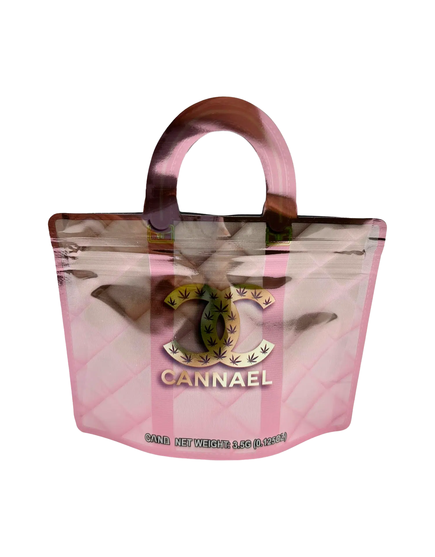 3.5g Handbag Shaped Mylar Bag (50 Count) Cannael Pink – HBMB-35-012