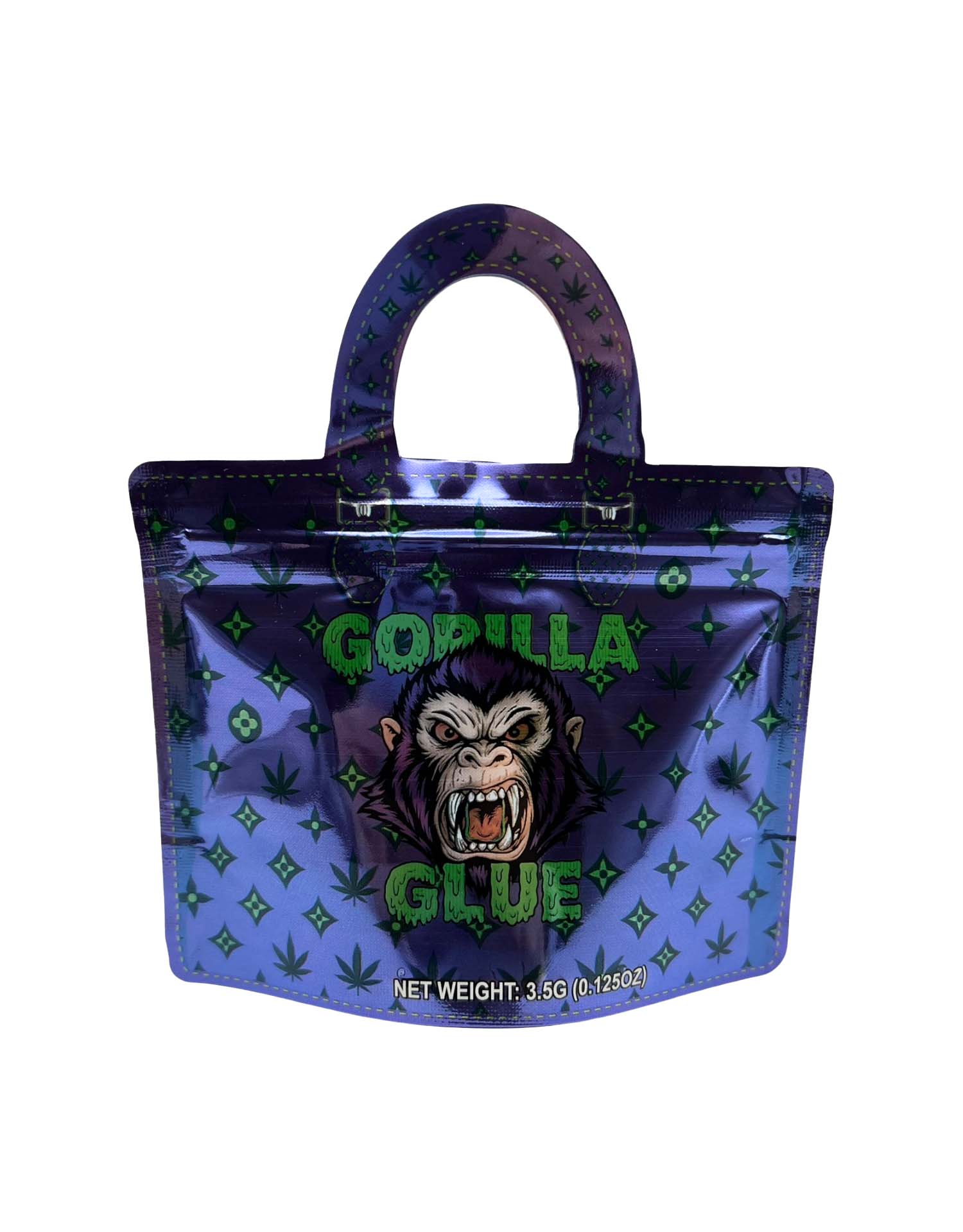 3.5g Handbag Shaped Mylar Bag (50 Count) Gorilla Glue – HBMB-35-025