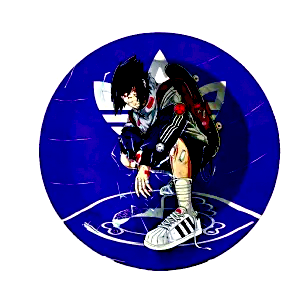 ASH018 Tin Ashtray 5.5″x5.5″ Anime Naruto Sasuke