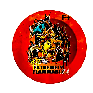 ASH020 Tin Ashtray 5.5″x5.5″ Extremely Flammable