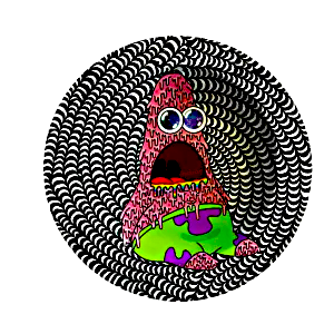 ASH025 Tin Ashtray 5.5″x5.5″ Sponge Bob Patrick