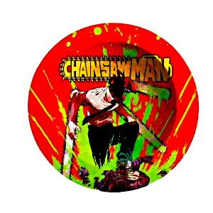 ASH034 Tin Ashtray 5.5″x5.5″ Anime Chainsawman