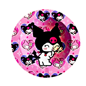 ASH044 Tin Ashtray 5.5″x5.5″ Kuromi