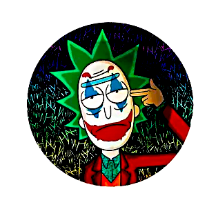 ASH080 Tin Ashtray 5.5″x5.5″ Rick and Morty The Joker