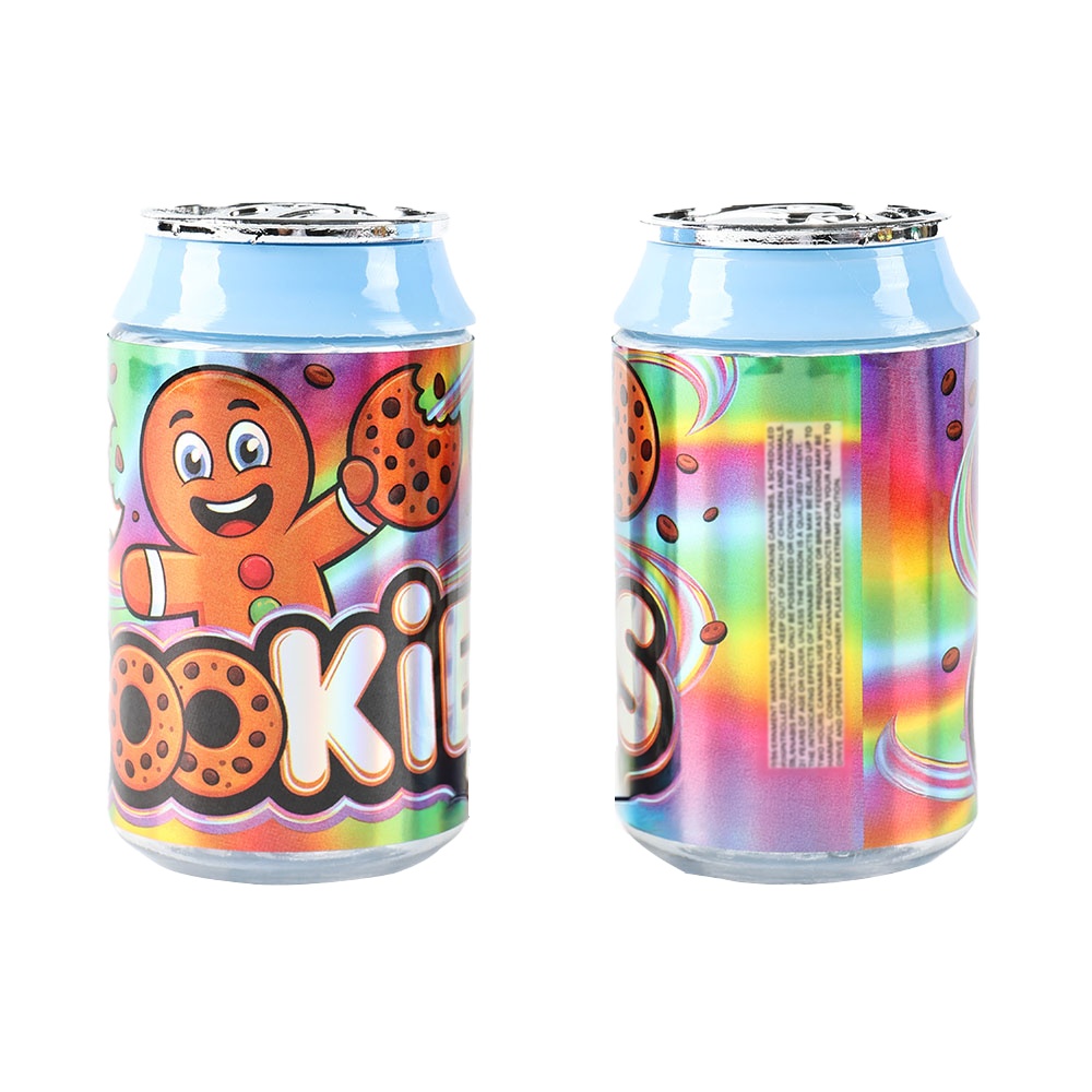 3.5g Plastic Soda Can Jar – (12 Count) Cookies CANJAR-006