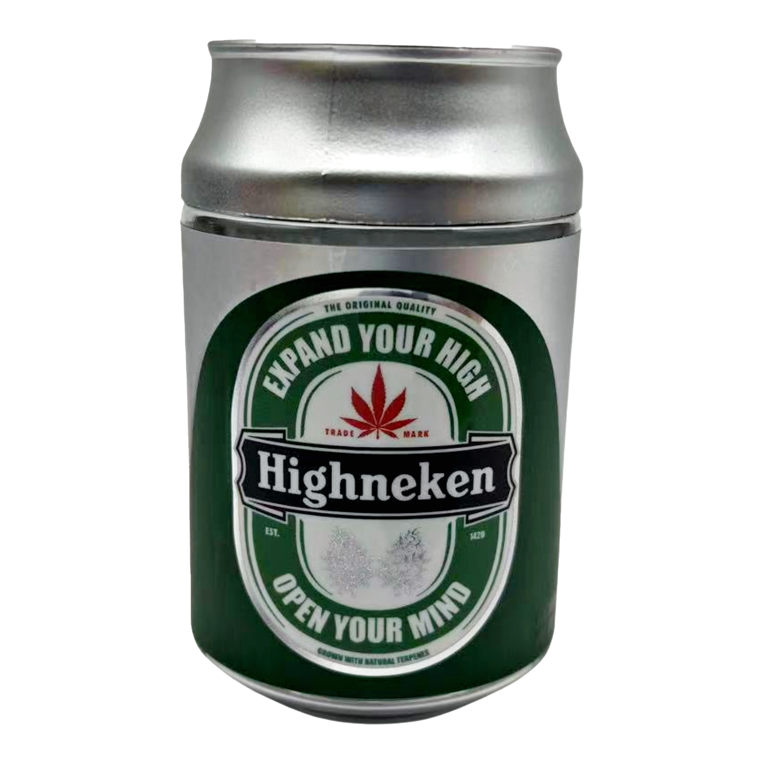 3.5g Plastic Soda Can Jar – (12 Count) Highneken CMB-012