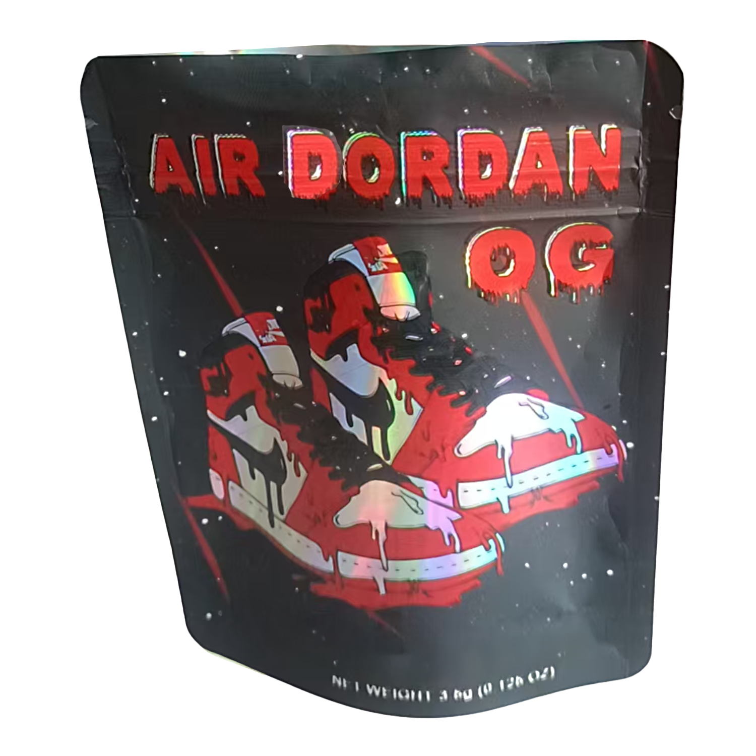 3.5 Gram Mylar Bag – Premium Smell-Proof Packaging – Air Dordan OG (50 Count) CMB-35G-003