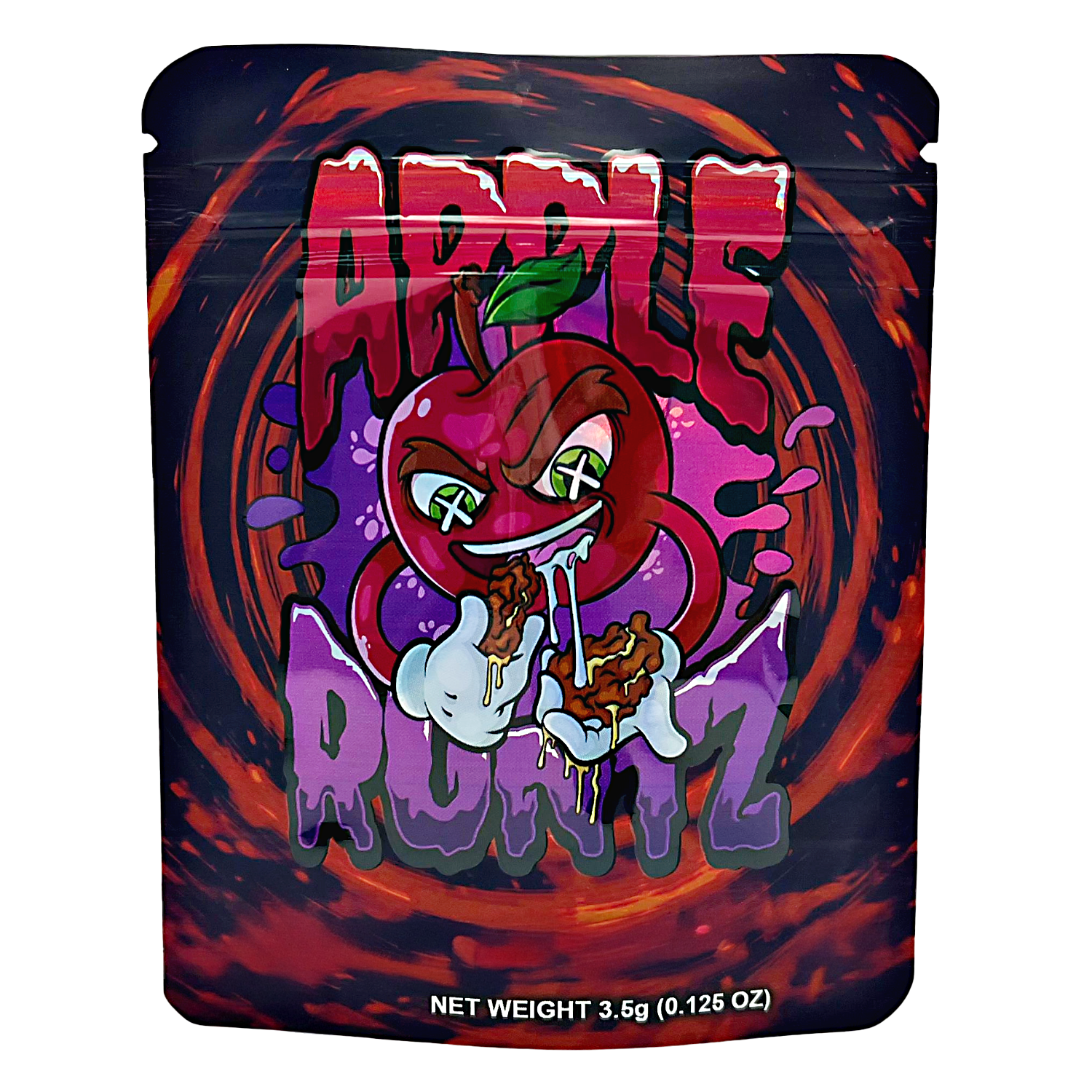 3.5 Gram Mylar Bag – Premium Smell-Proof Packaging – Apple Runtz (50 Count) CMB-35G-009