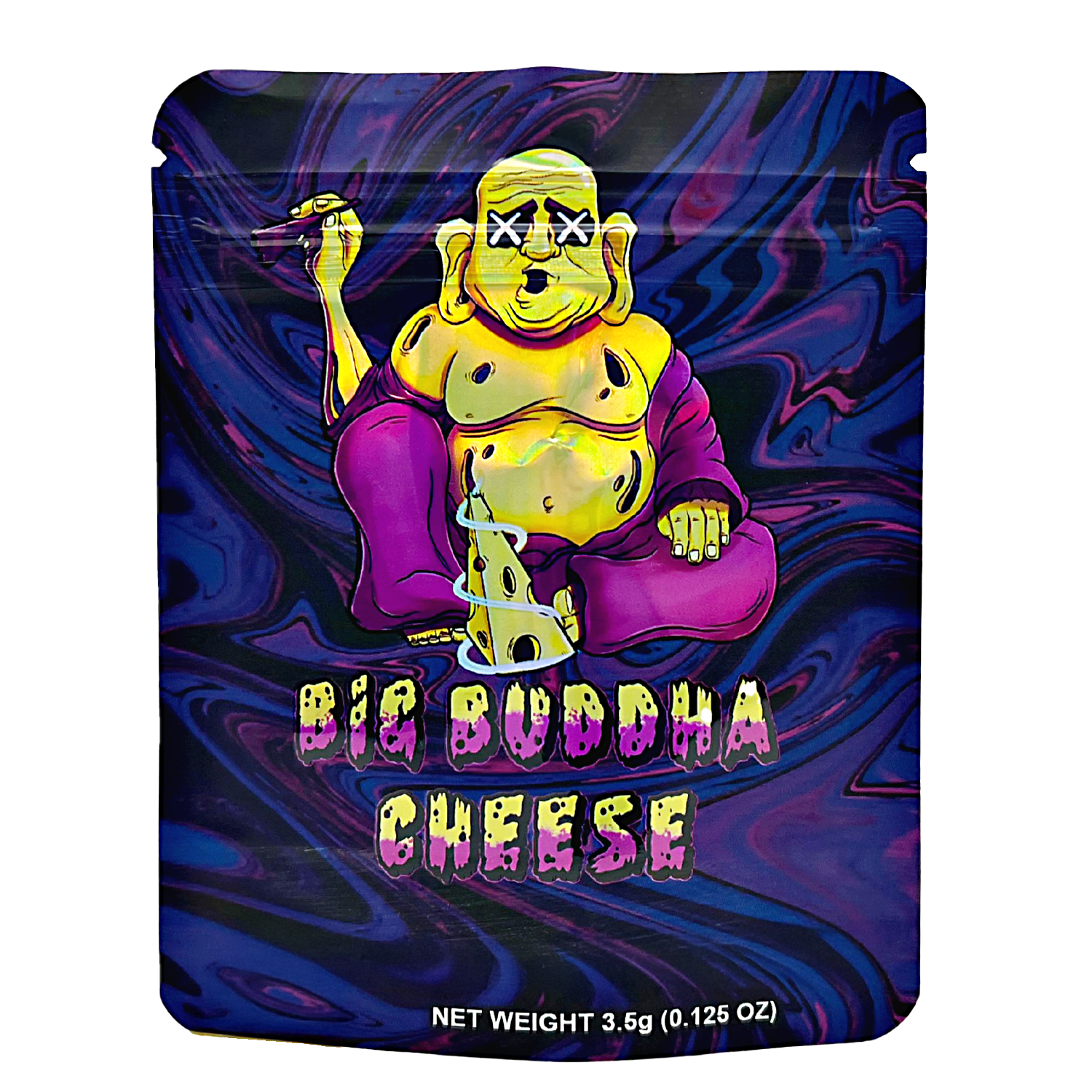 3.5 Gram Mylar Bag – Premium Smell-Proof Packaging – Big Buddha Gheese (50 Count) CMB-35G-012
