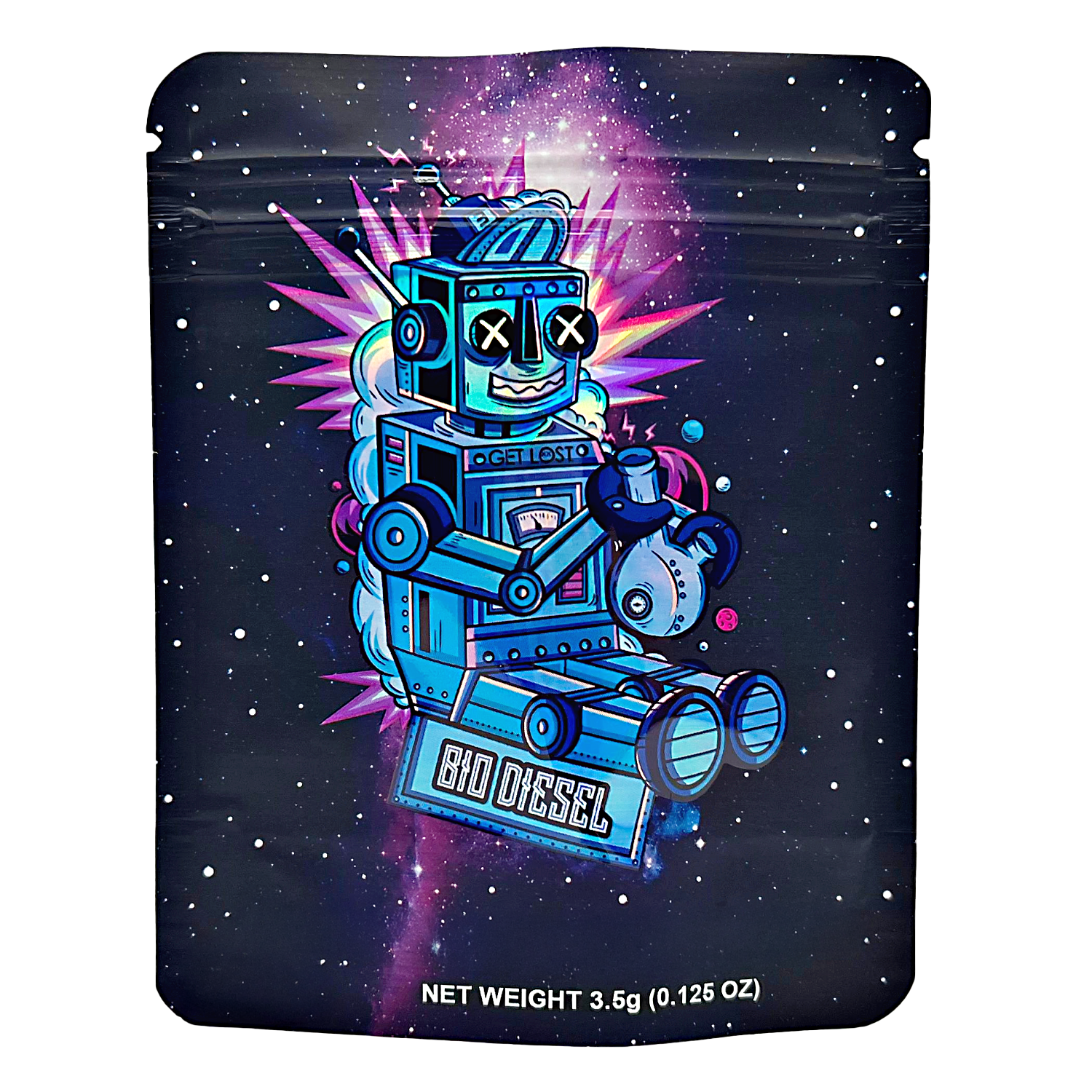 3.5 Gram Mylar Bag – Premium Smell-Proof Packaging – Bio Diesel (50 Count) CMB-35G-013