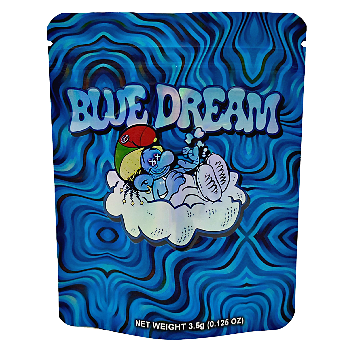 3.5 Gram Mylar Bag – Premium Smell-Proof Packaging – Blue Dream (50 Count) CMB-35G-016
