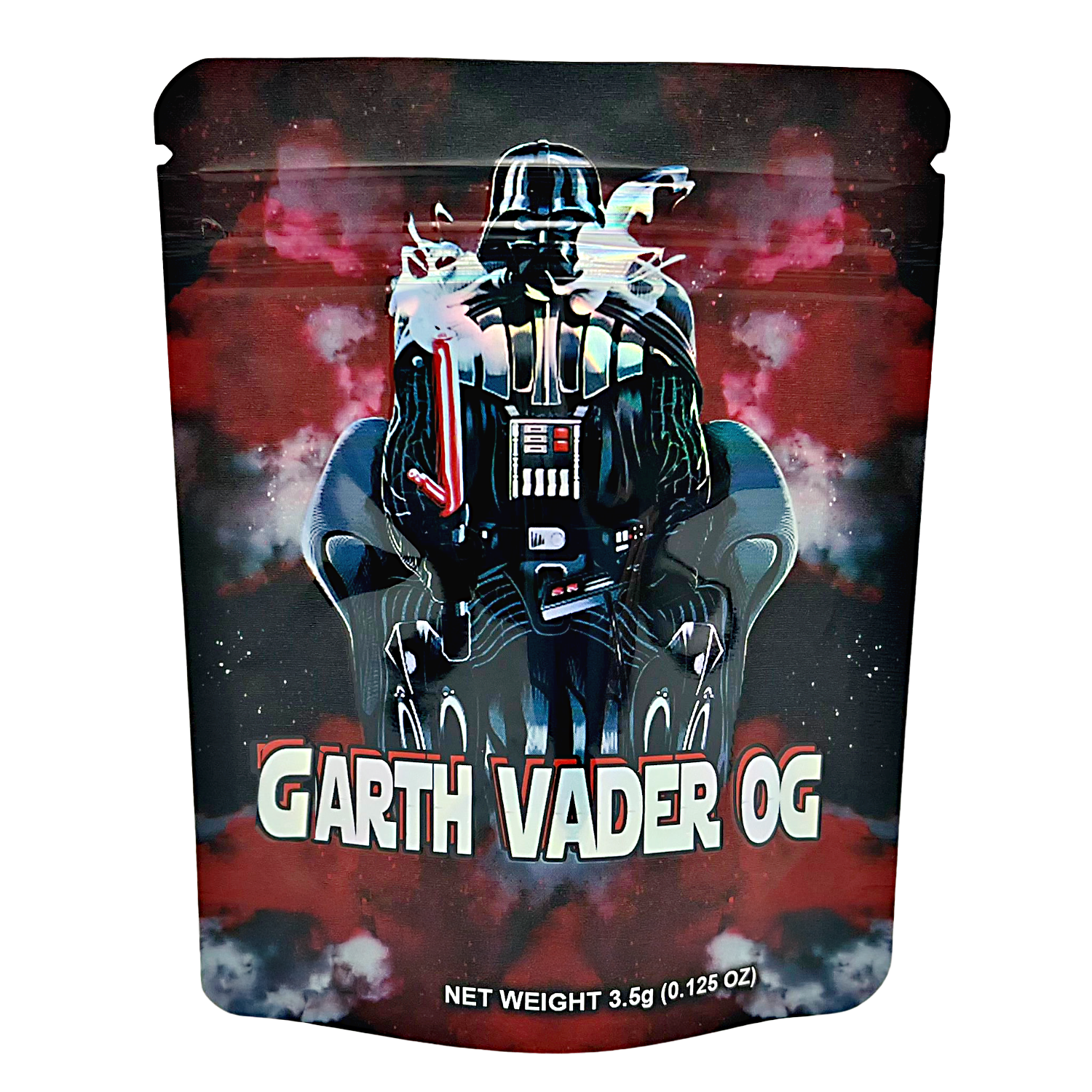 3.5 Gram Mylar Bag – Premium Smell-Proof Packaging – Darth Vader OG (50 Count) CMB-35G-030