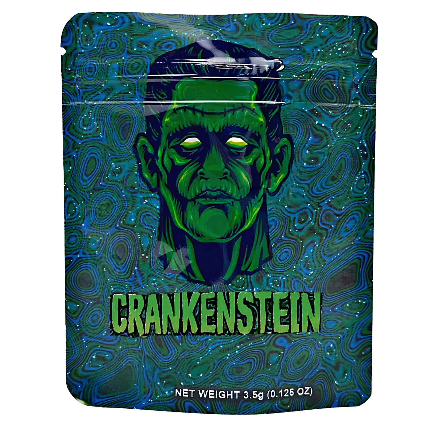 3.5 Gram Mylar Bag – Premium Smell-Proof Packaging – Crankenstein (50 Count) CMB-35G-037