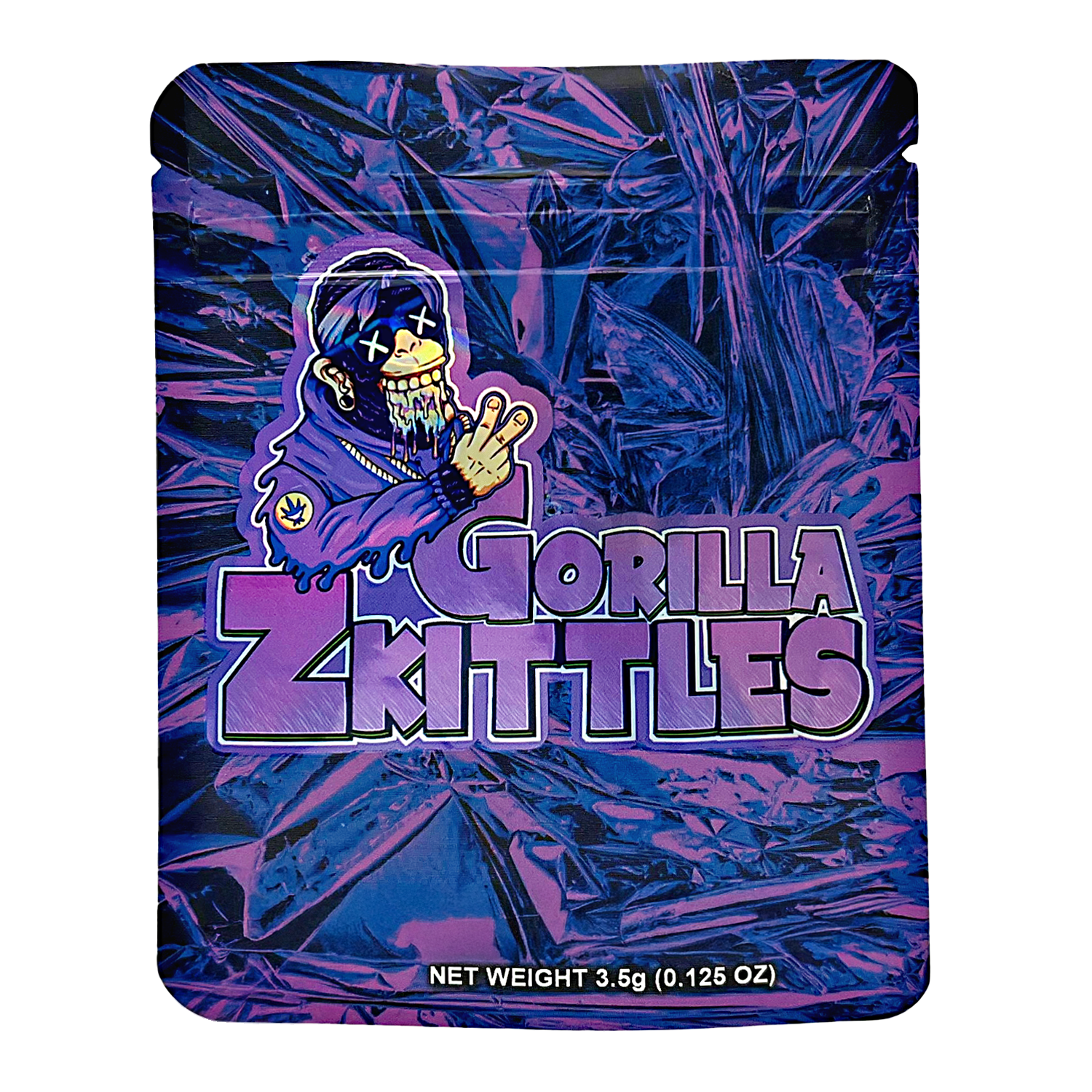 3.5 Gram Mylar Bag – Premium Smell-Proof Packaging – Gorilla Zkittles (50 Count) CMB-35G-047