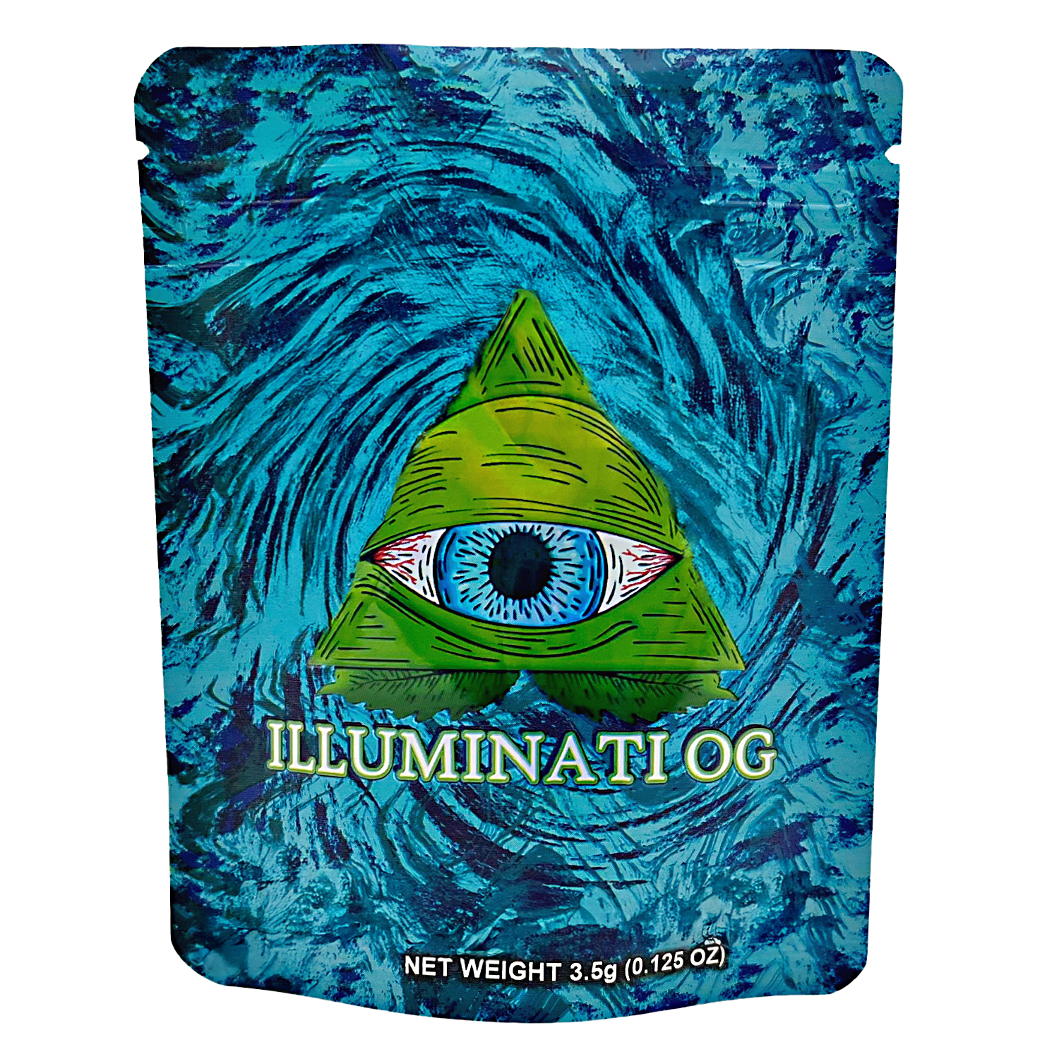 3.5 Gram Mylar Bag – Premium Smell-Proof Packaging – Illuminati OG (50 Count) CMB-35G-049