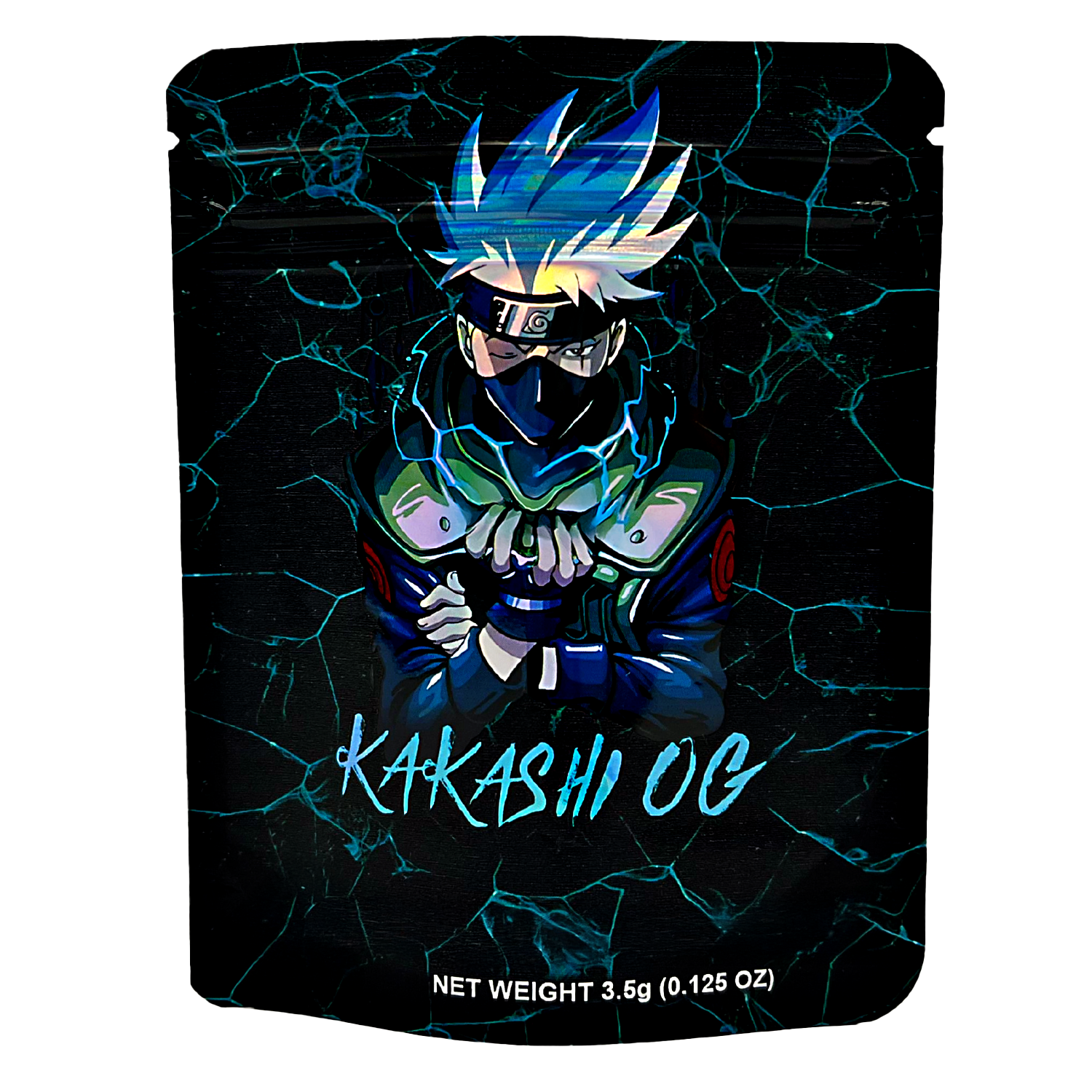3.5 Gram Mylar Bag – Premium Smell-Proof Packaging – Kakashi OG (50 Count) CMB-35G-054