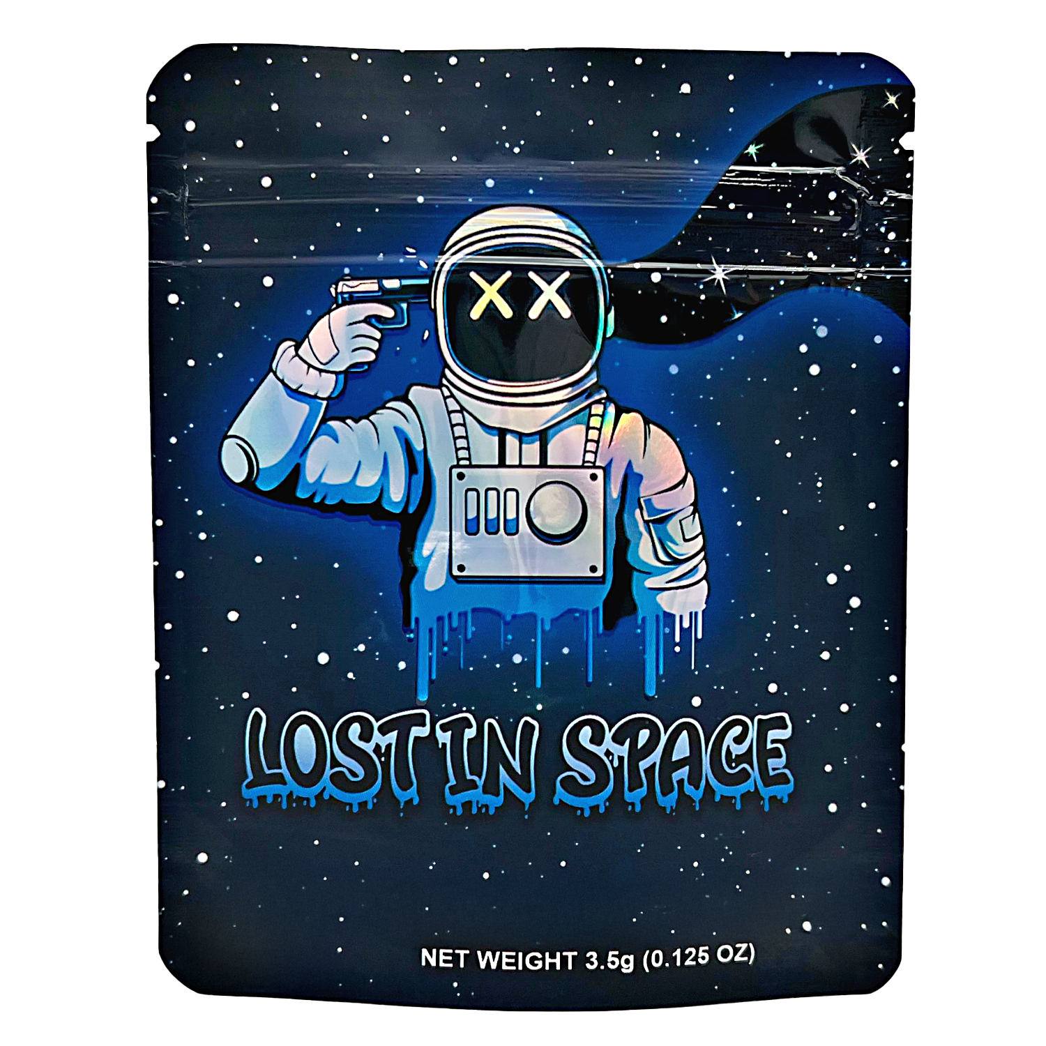 3.5 Gram Mylar Bag – Premium Smell-Proof Packaging – Lost In Space (50 Count) CMB-35G-059