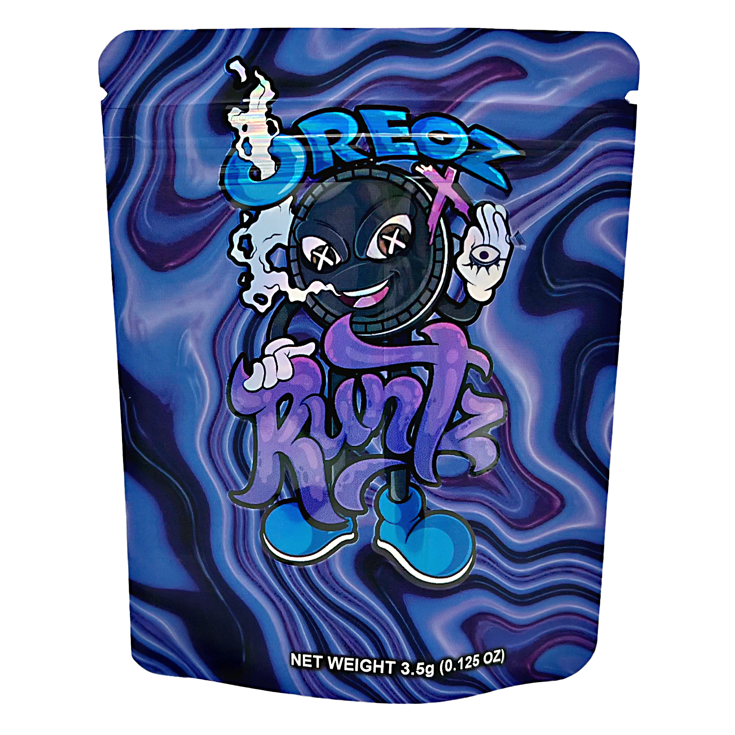 3.5 Gram Mylar Bag – Premium Smell-Proof Packaging – Oreos Runtz (50 Count) CMB-35G-070