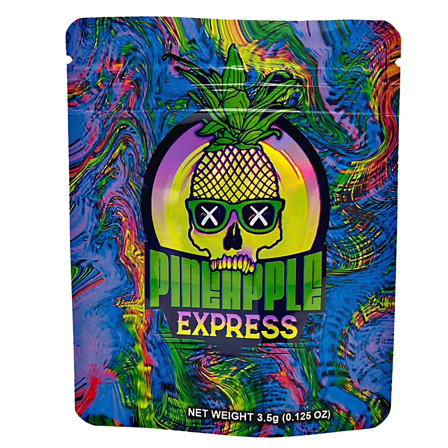 3.5 Gram Mylar Bag – Premium Smell-Proof Packaging – Pineapple Express (50 Count) CMB-35G-076