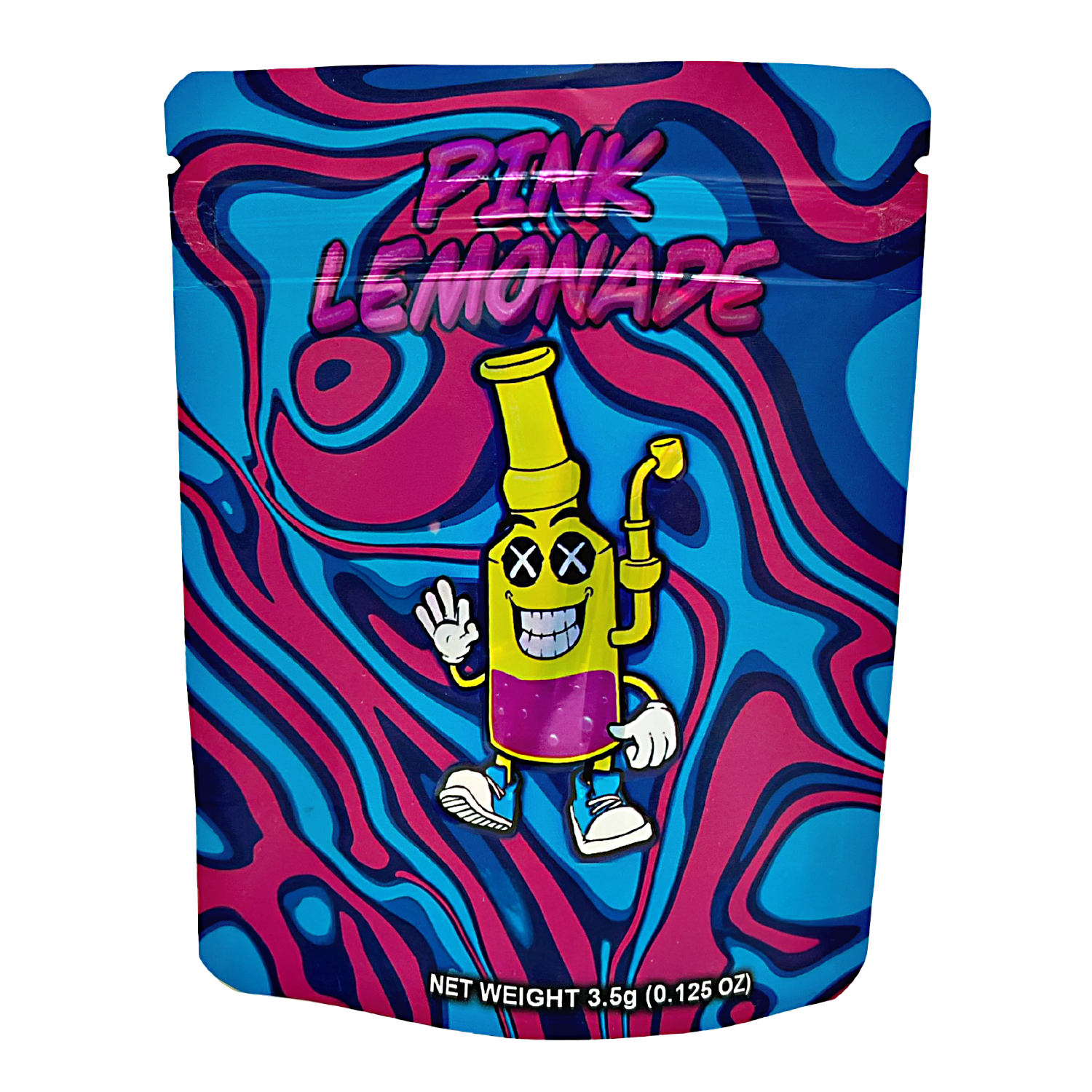 3.5 Gram Mylar Bag – Premium Smell-Proof Packaging – Pink Lemonade (50 Count) CMB-35G-077