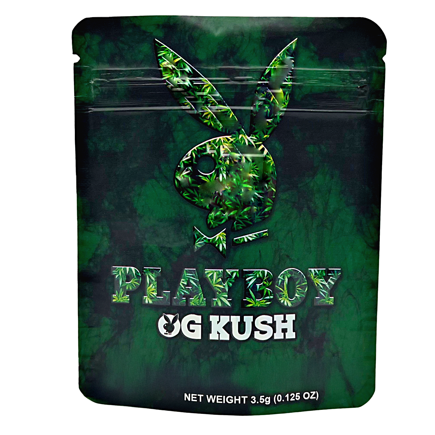 3.5 Gram Mylar Bag – Premium Smell-Proof Packaging – Playboy OG Kush (50 Count) CMB-35G-078