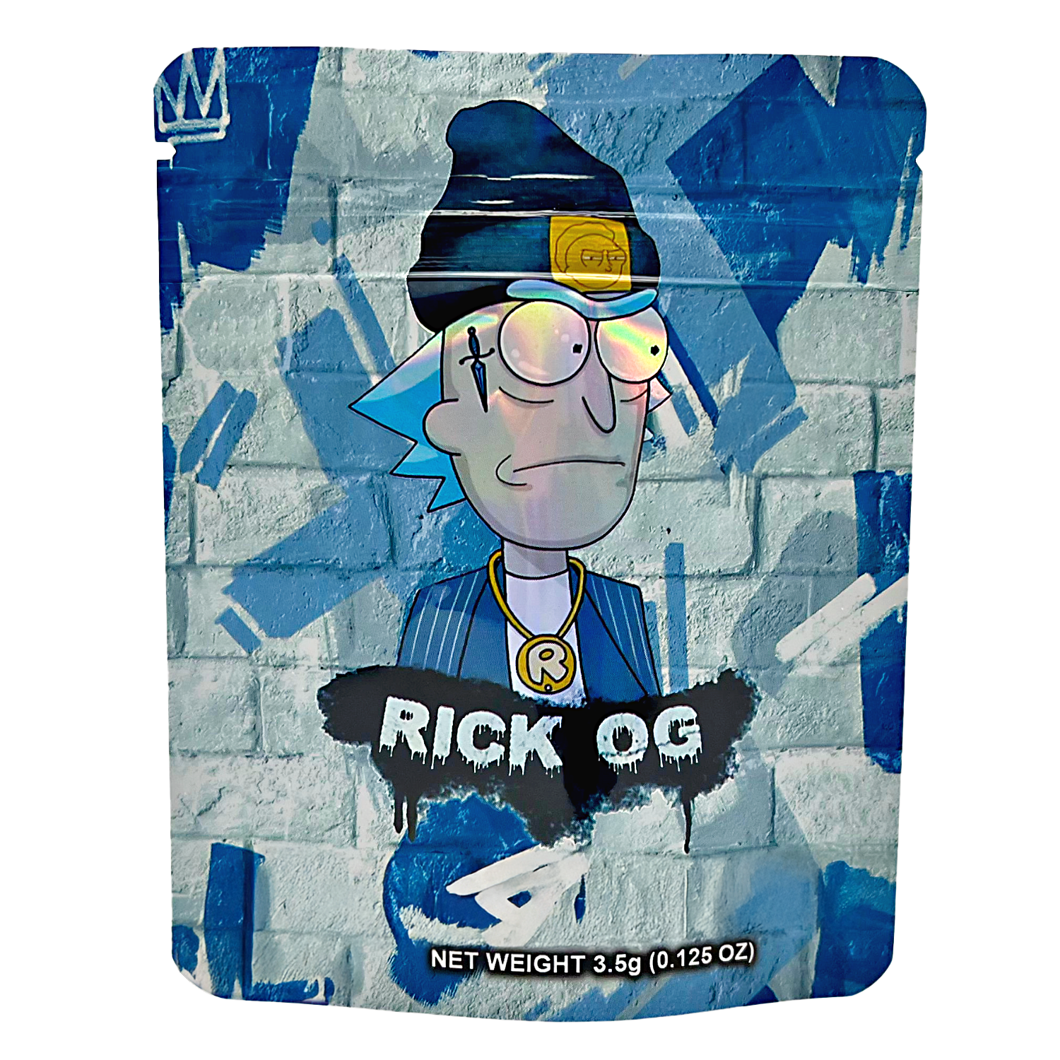 3.5 Gram Mylar Bag – Premium Smell-Proof Packaging – Rick OG (50 Count) CMB-35G-083