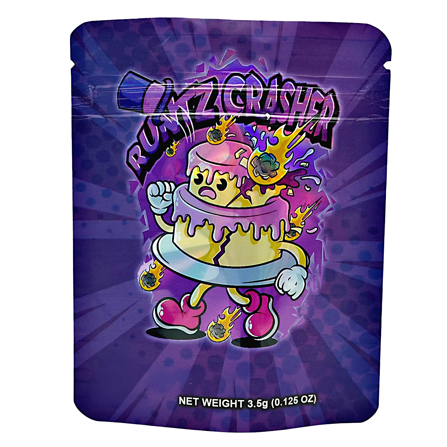3.5 Gram Mylar Bag – Premium Smell-Proof Packaging – Runtz Crasher (50 Count) CMB-35G-084