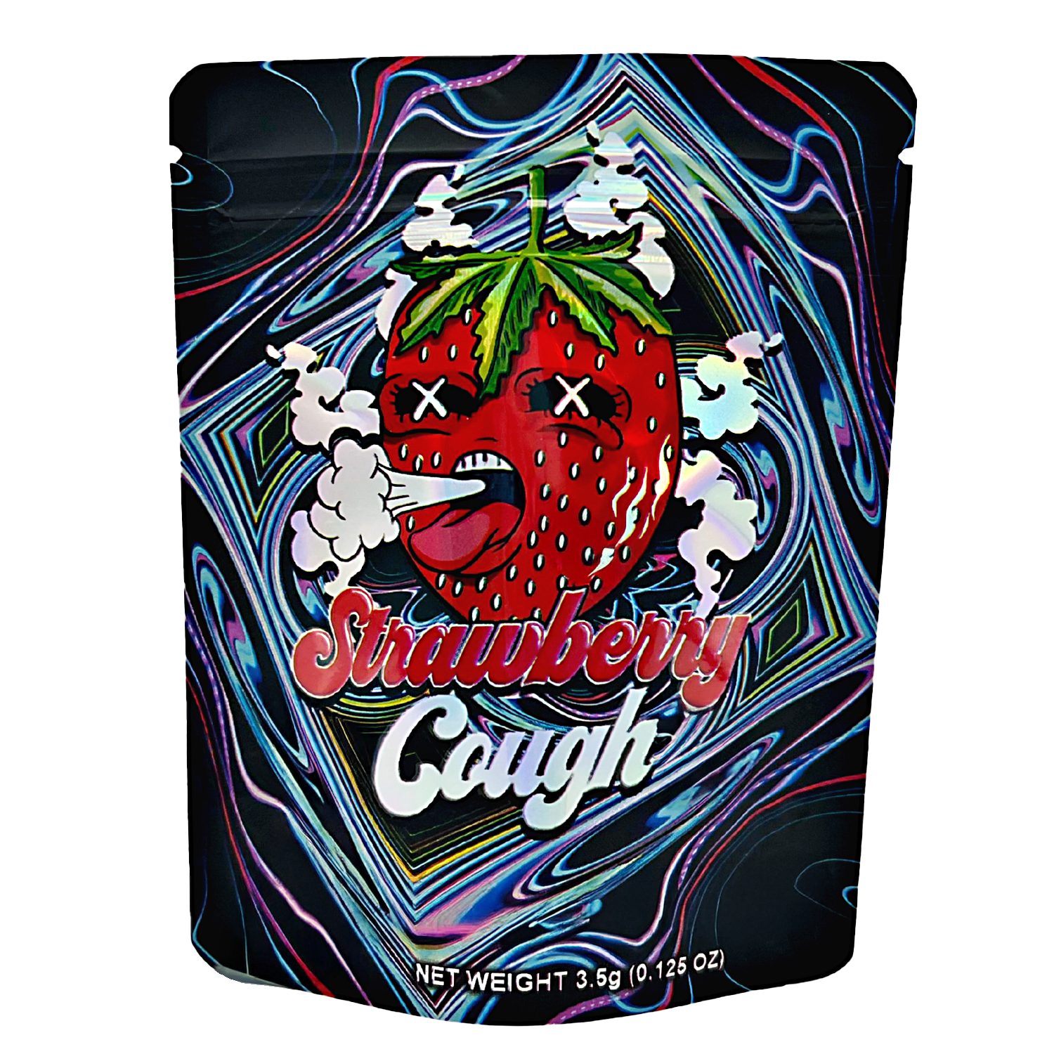 3.5 Gram Mylar Bag – Premium Smell-Proof Packaging – Strawberry Cough (50 Count) CMB-35G-098