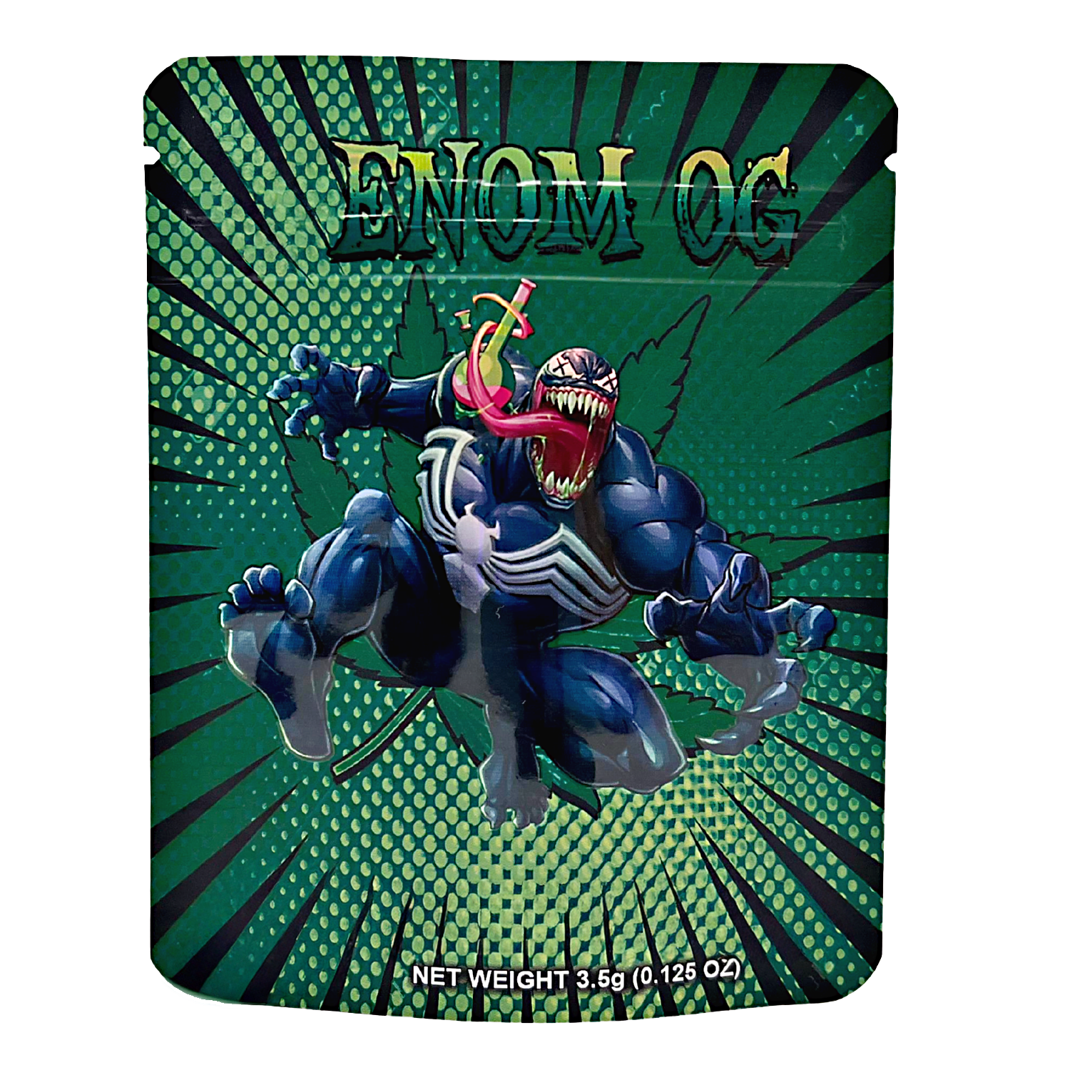 3.5 Gram Mylar Bag – Premium Smell-Proof Packaging – Venom OG (50 Count) CMB-35G-103