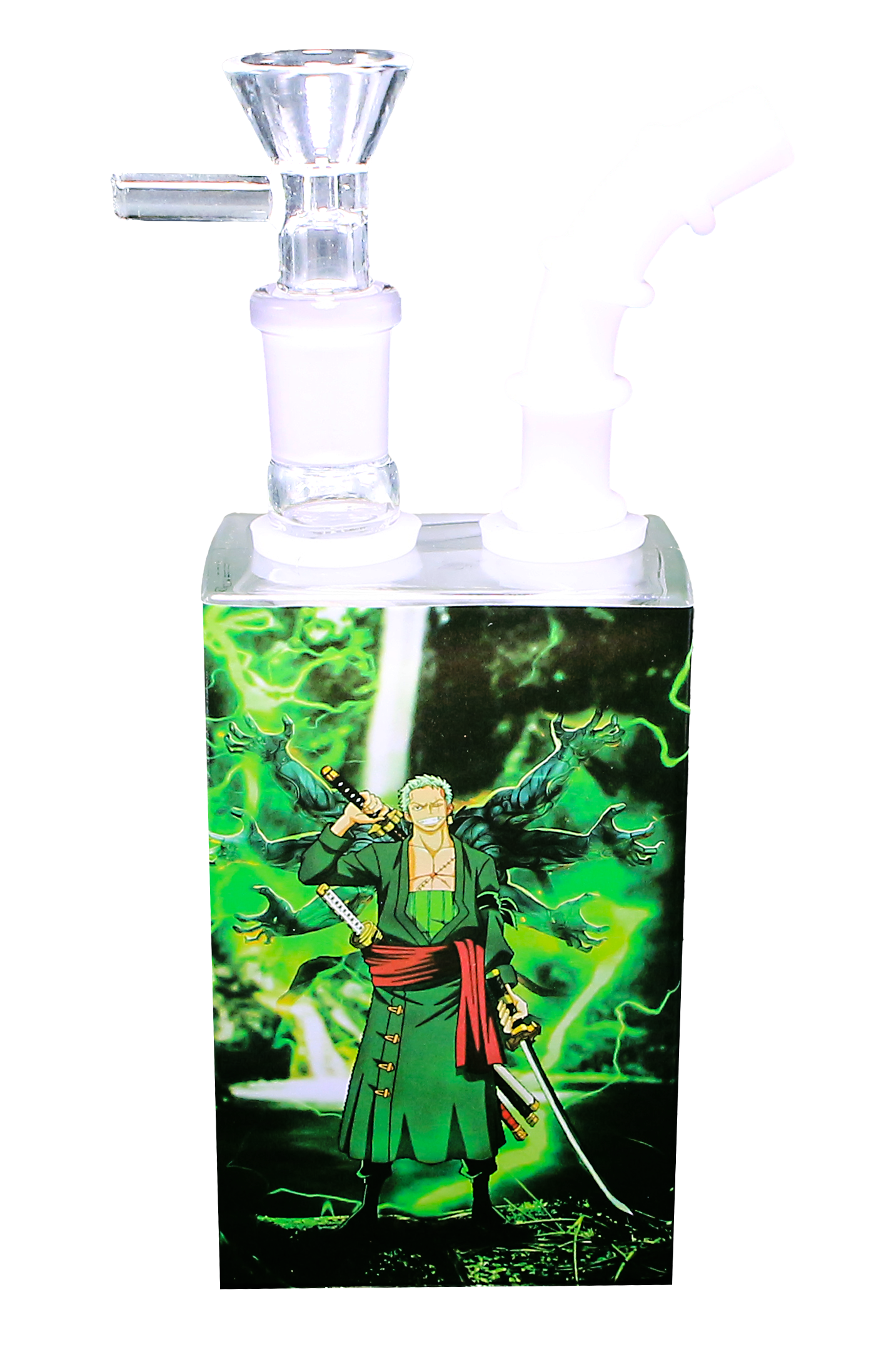 JB-006 Get Lost Glass Juice Box Pipe (Anime – Roronoa Zoro)