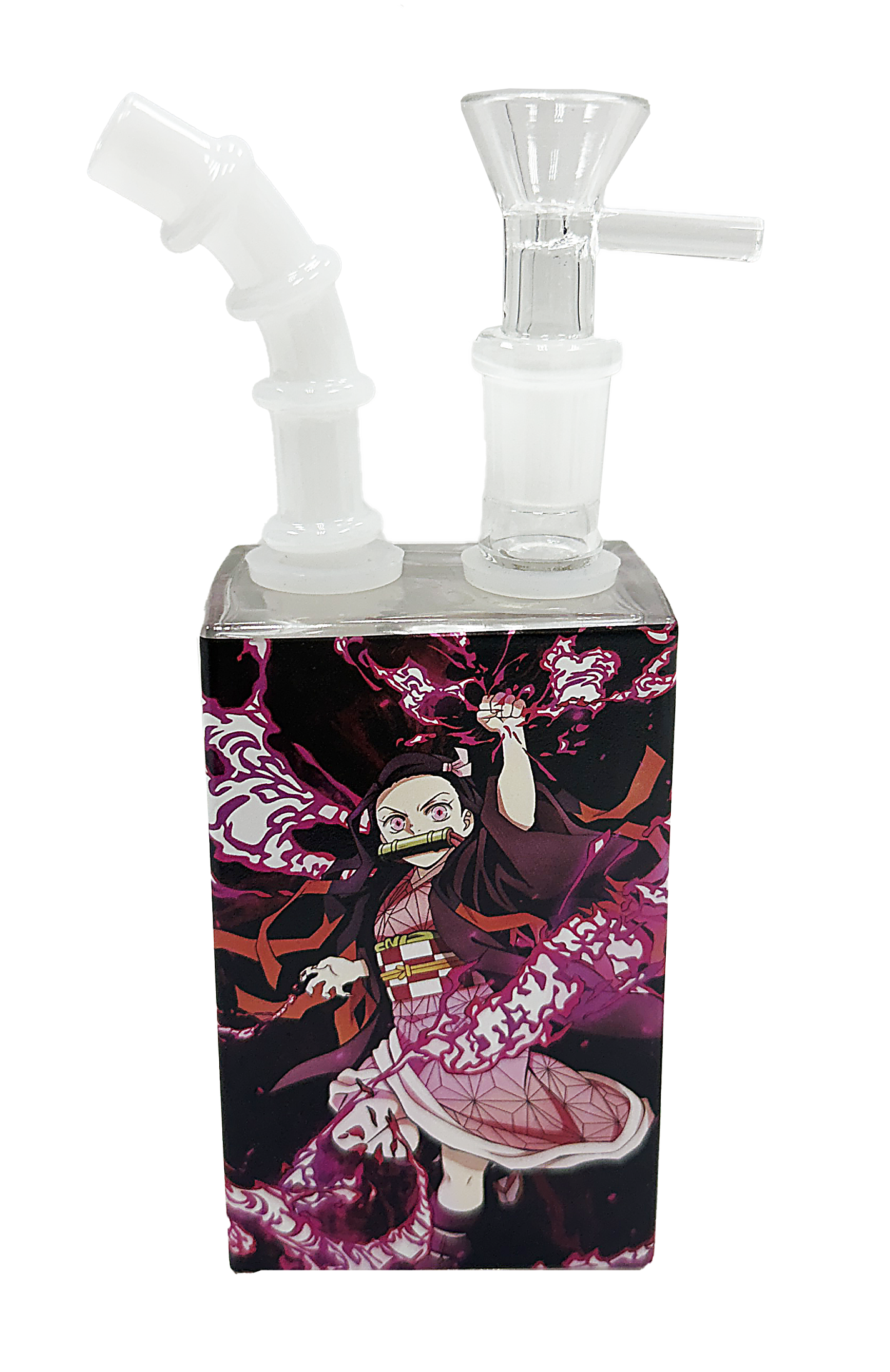 JB-023 Get Lost Glass Juice Box Pipe (Anime – Nezuko)